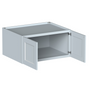 Dove Grey RTA 36"W x 18"H x 27"D Deep Wall Cabinet with 2 Doors