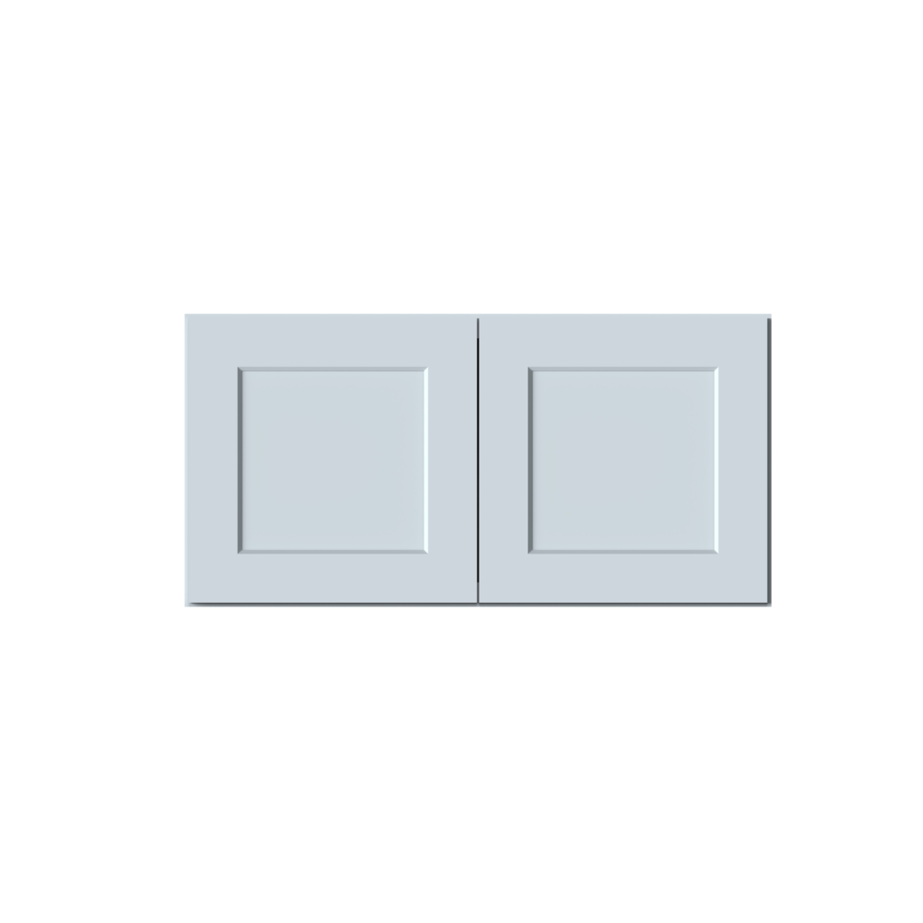 Dove Grey RTA 36"W x 18"H x 27"D Deep Wall Cabinet with 2 Doors