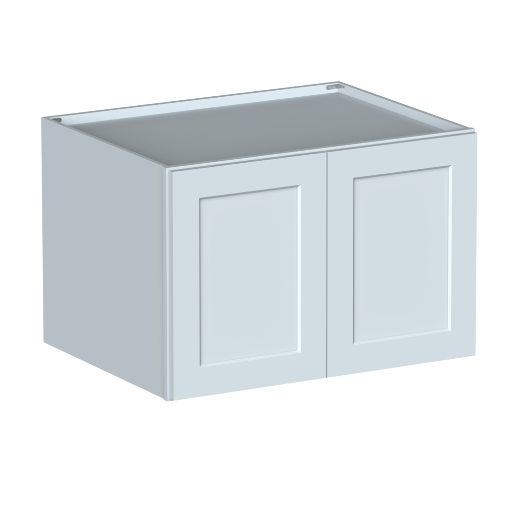 Dove Grey RTA 36"W x 24"H x 27"D Deep Wall Cabinet with 2 Doors