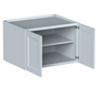 Dove Grey RTA 36"W x 24"H x 27"D Deep Wall Cabinet with 2 Doors