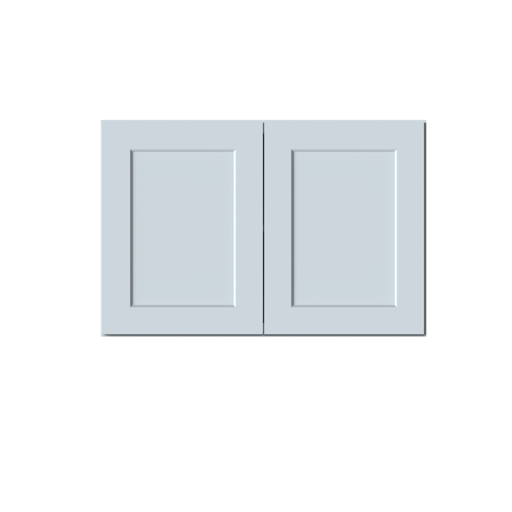Dove Grey RTA 36"W x 24"H x 27"D Deep Wall Cabinet with 2 Doors