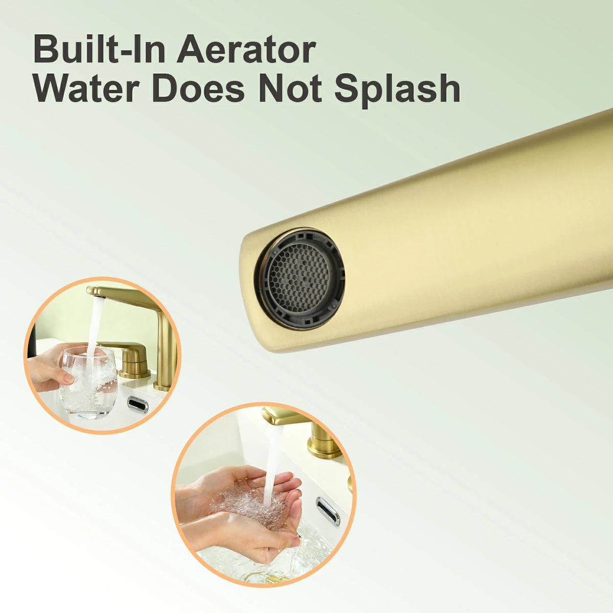 8 in. Widespread 2-Handle Bathroom Faucet with Drain in Brushed Gold/Brushed Nickel/Matte Black
