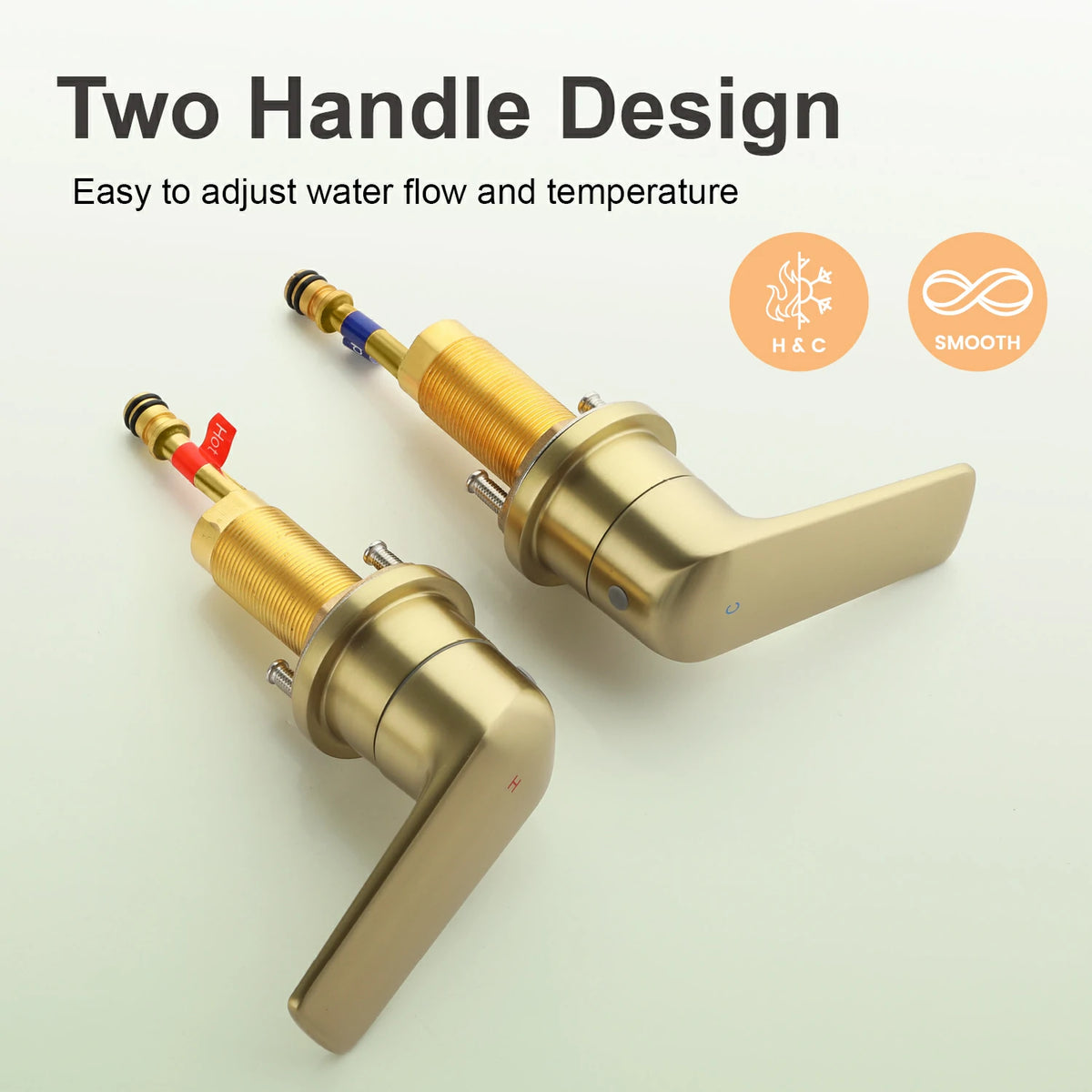 8 in. Widespread 2-Handle Bathroom Faucet with Drain in Brushed Gold/Brushed Nickel/Matte Black