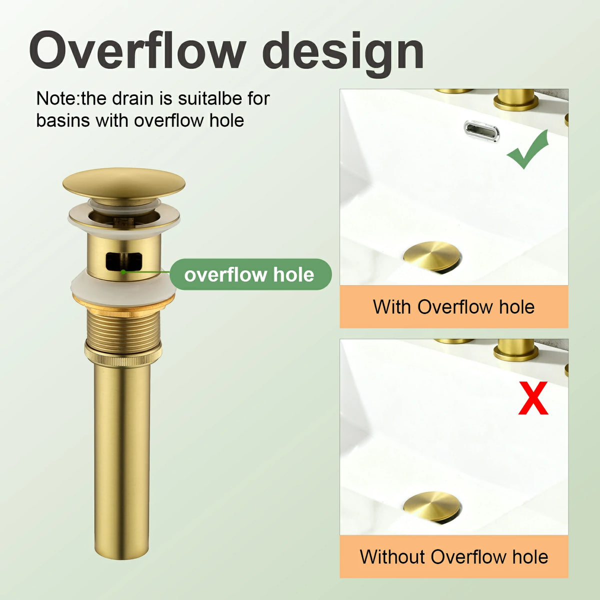 8 in. Widespread 2-Handle Bathroom Faucet with Drain in Brushed Gold/Brushed Nickel/Matte Black