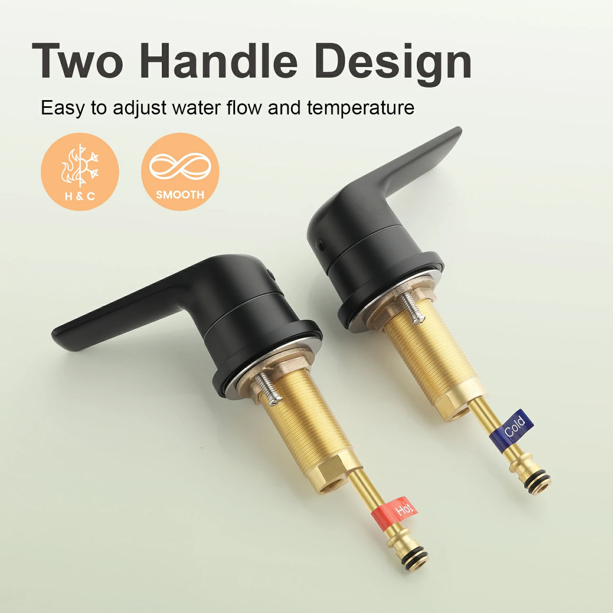 8 in. Widespread 2-Handle Bathroom Faucet with Drain in Brushed Gold/Brushed Nickel/Matte Black