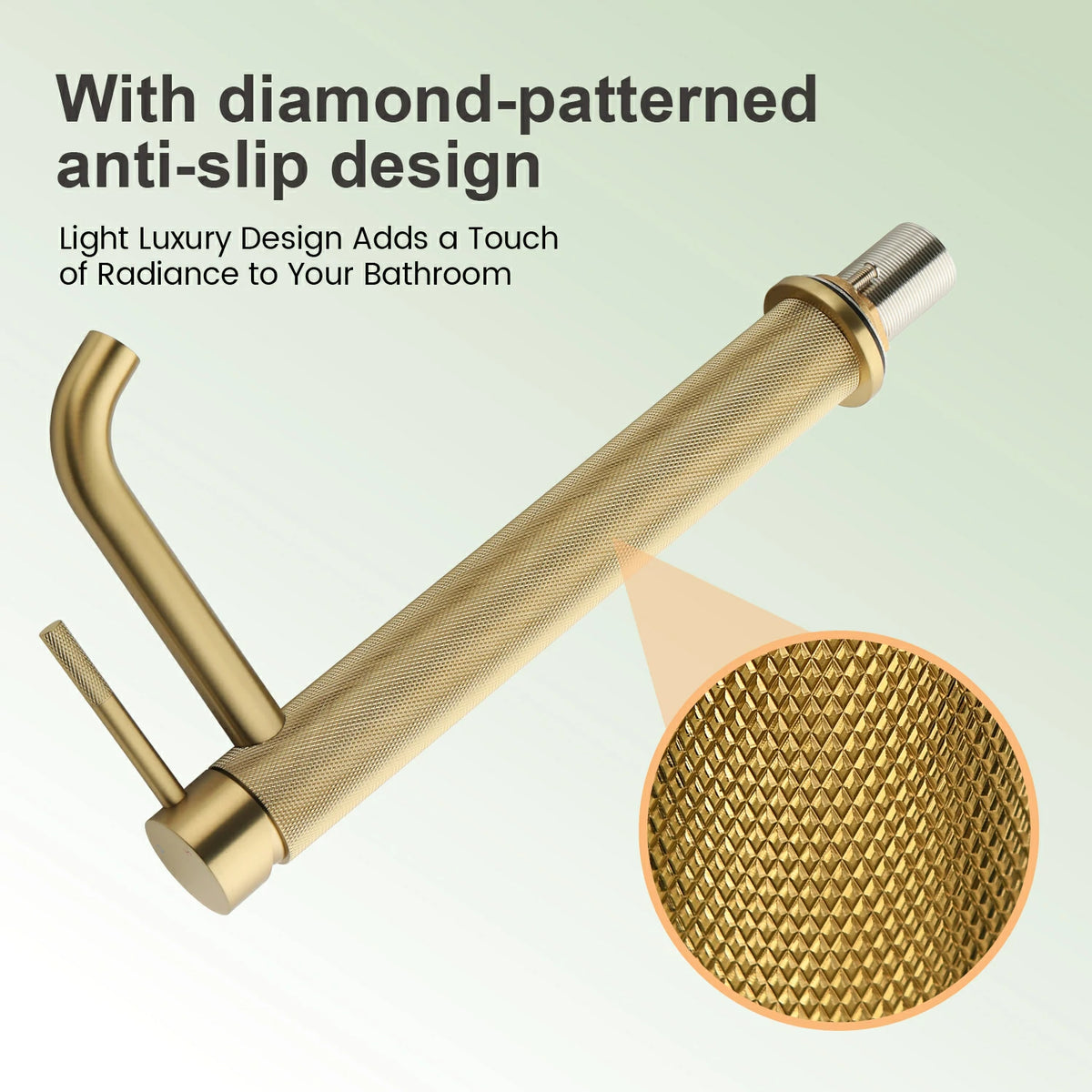 12.4 in. Tall Single-Handle Bathroom Faucet with Drain in Brushed Gold/Brushed Nickel/Matte Black