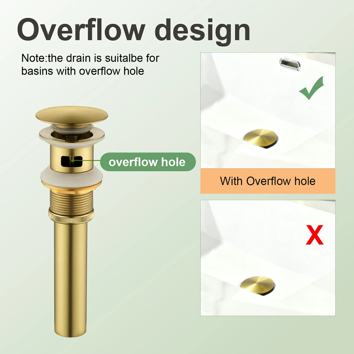 Textured Single-Handle Single-Hole Bathroom Faucet with Drain in Brushed Gold/Brushed Nickel/Matte Black
