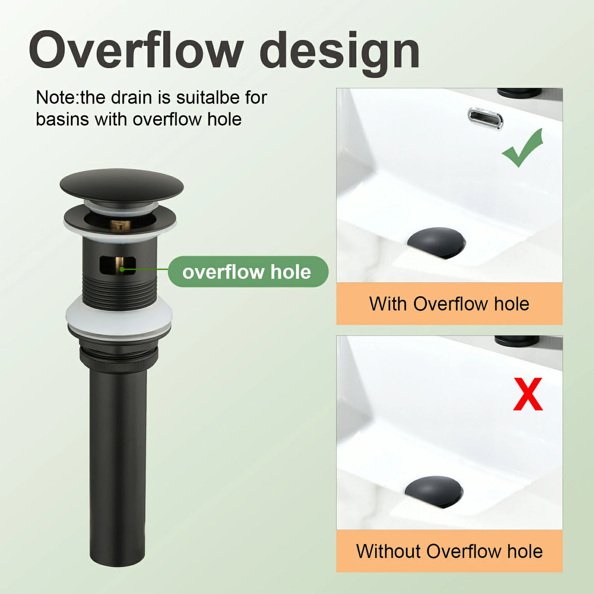 Textured Single-Handle Single-Hole Bathroom Faucet with Drain in Brushed Gold/Brushed Nickel/Matte Black
