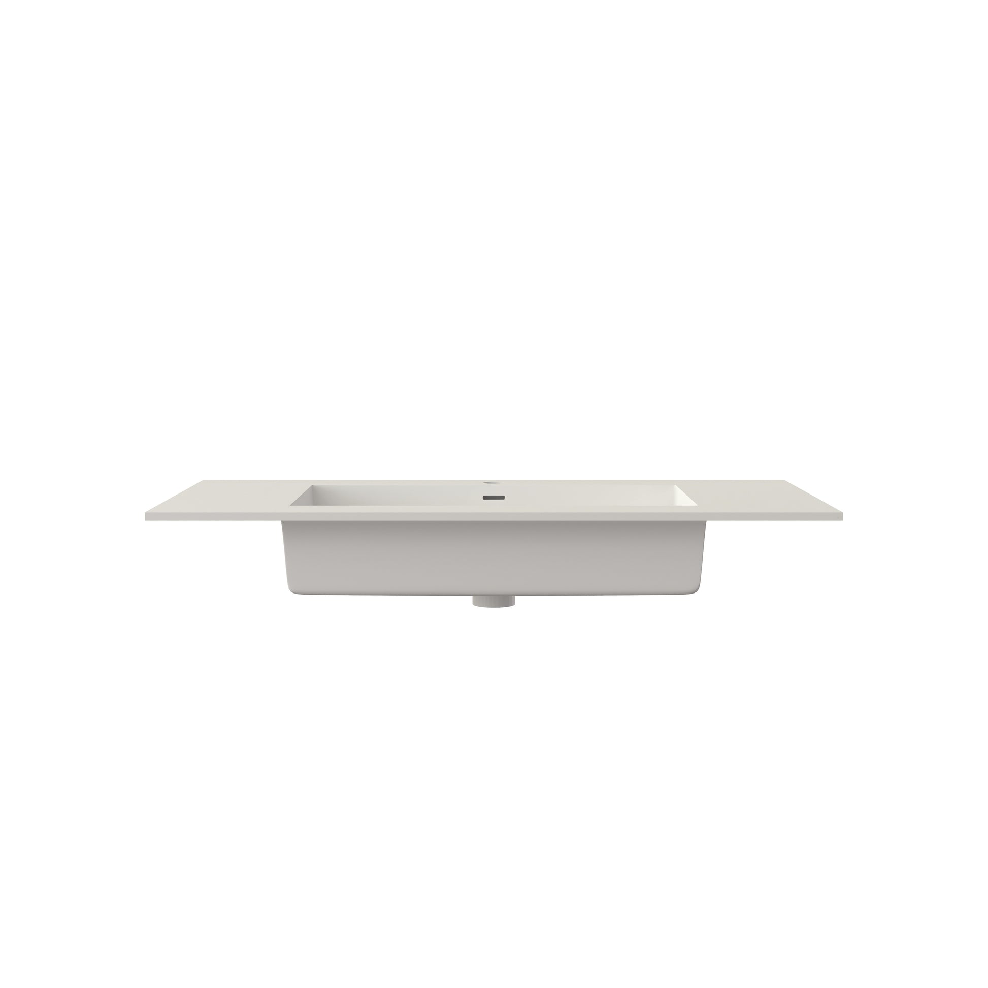 39.37 in. Bathroom Vanity Top with Single Faucet Hole and Basin Sink