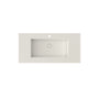 39.37 in. Bathroom Vanity Top with Single Faucet Hole and Basin Sink
