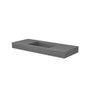 Modern Wall-Mount Bathroom Sink with Single Faucet Hole, Matte Black, Matte Grey