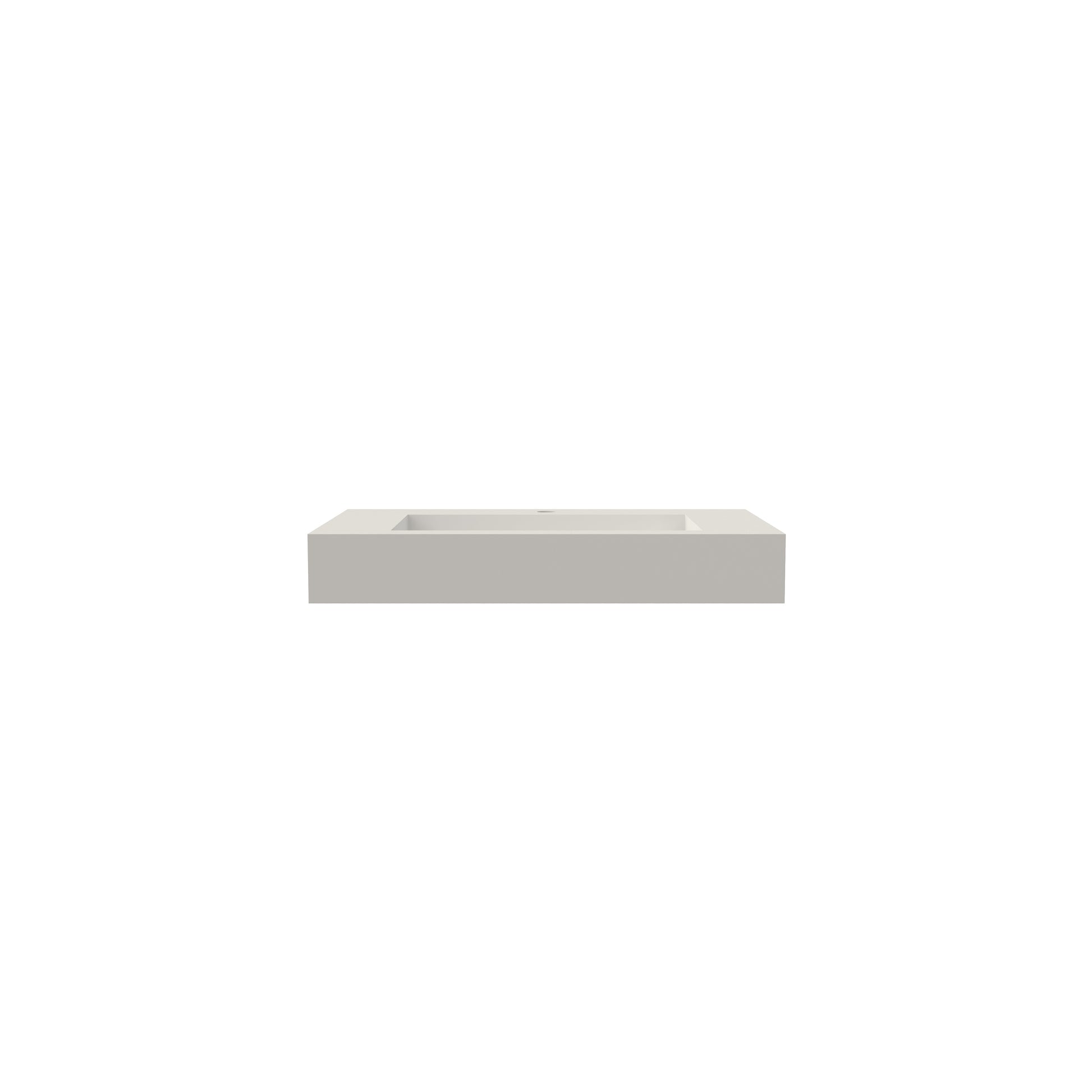 29.5 in. Solid Surface Wall-Mount Bathroom Sink with Backsplash