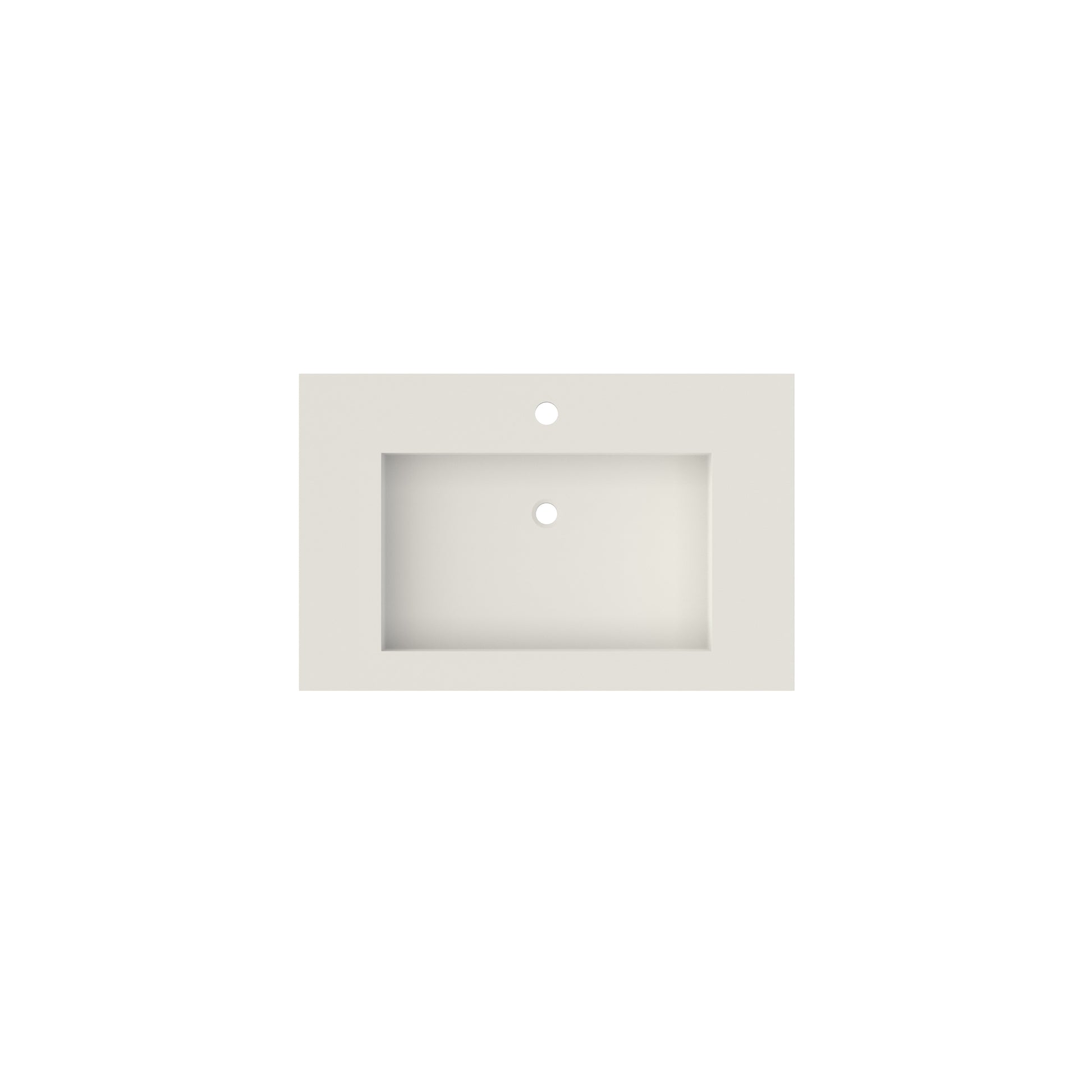 29.5 in. Solid Surface Wall-Mount Bathroom Sink with Backsplash