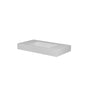 35-inch Solid Surface Wall Mounted Basin Sink in Matte White