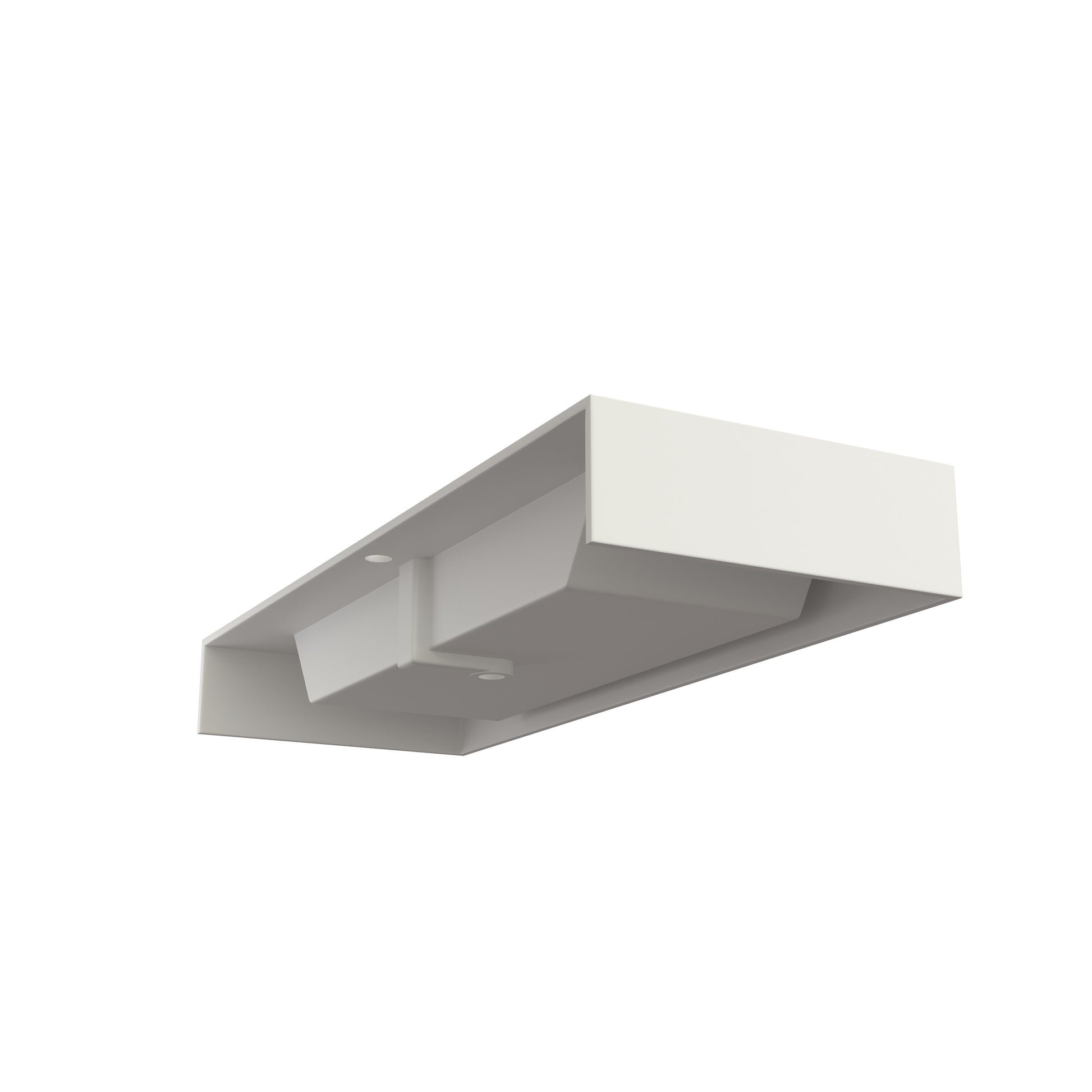 48 in. Solid Surface Wall-Mounted Basin Sink with Single Faucet Hole