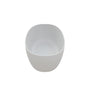59" Matte White Soaking Solid Surface Bathtub with Center Drain and Overflow