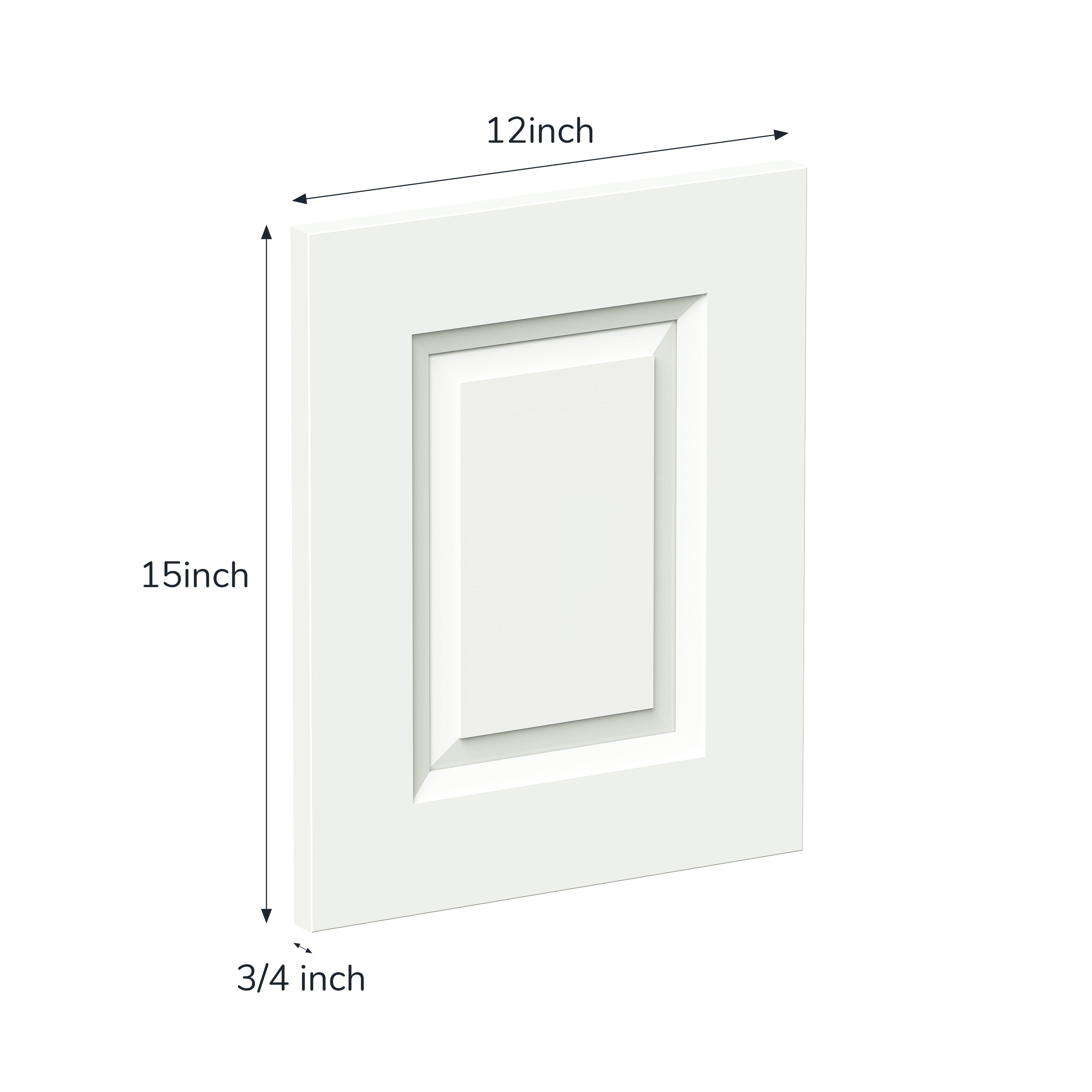 12" x 15" Glacier White Cabinet Sample Door