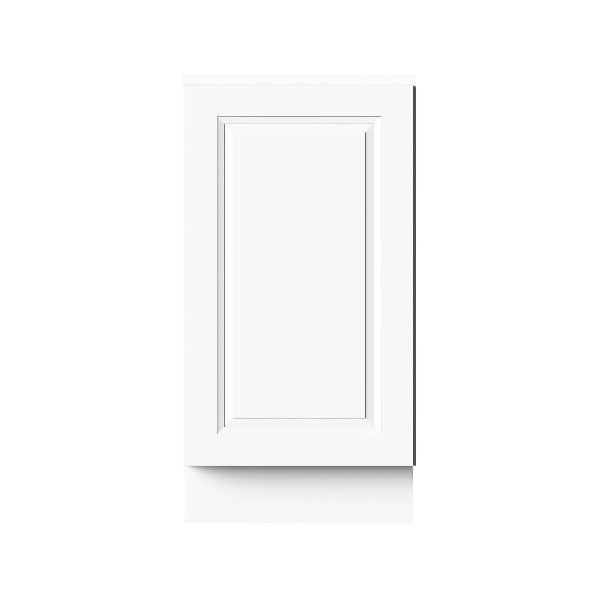 Glacier White RTA 18"/21"W x 24"D x 34.5"H Full Height Door Base Cabinets With 1 Door & 1 Shelf