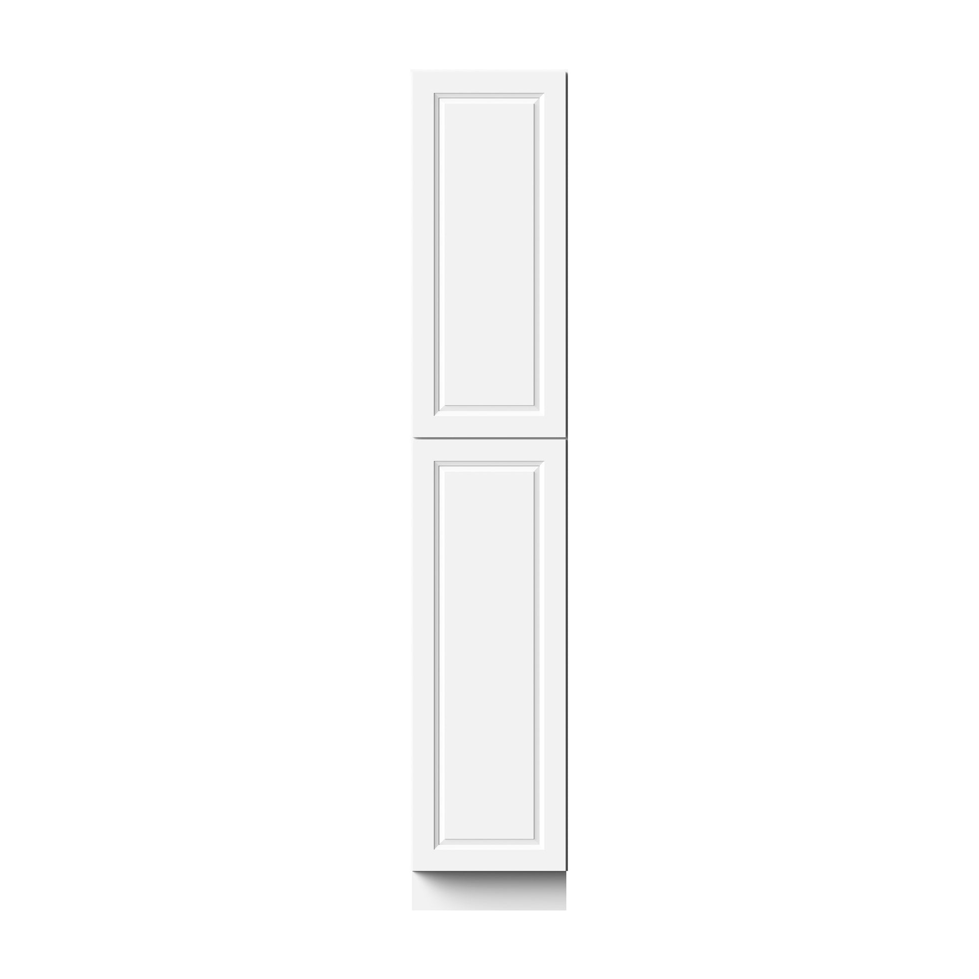 Glacier White RTA 18"W x 27"D x 96"H Pantry Tall Cabinet With 2 Doors & 5 Shelves