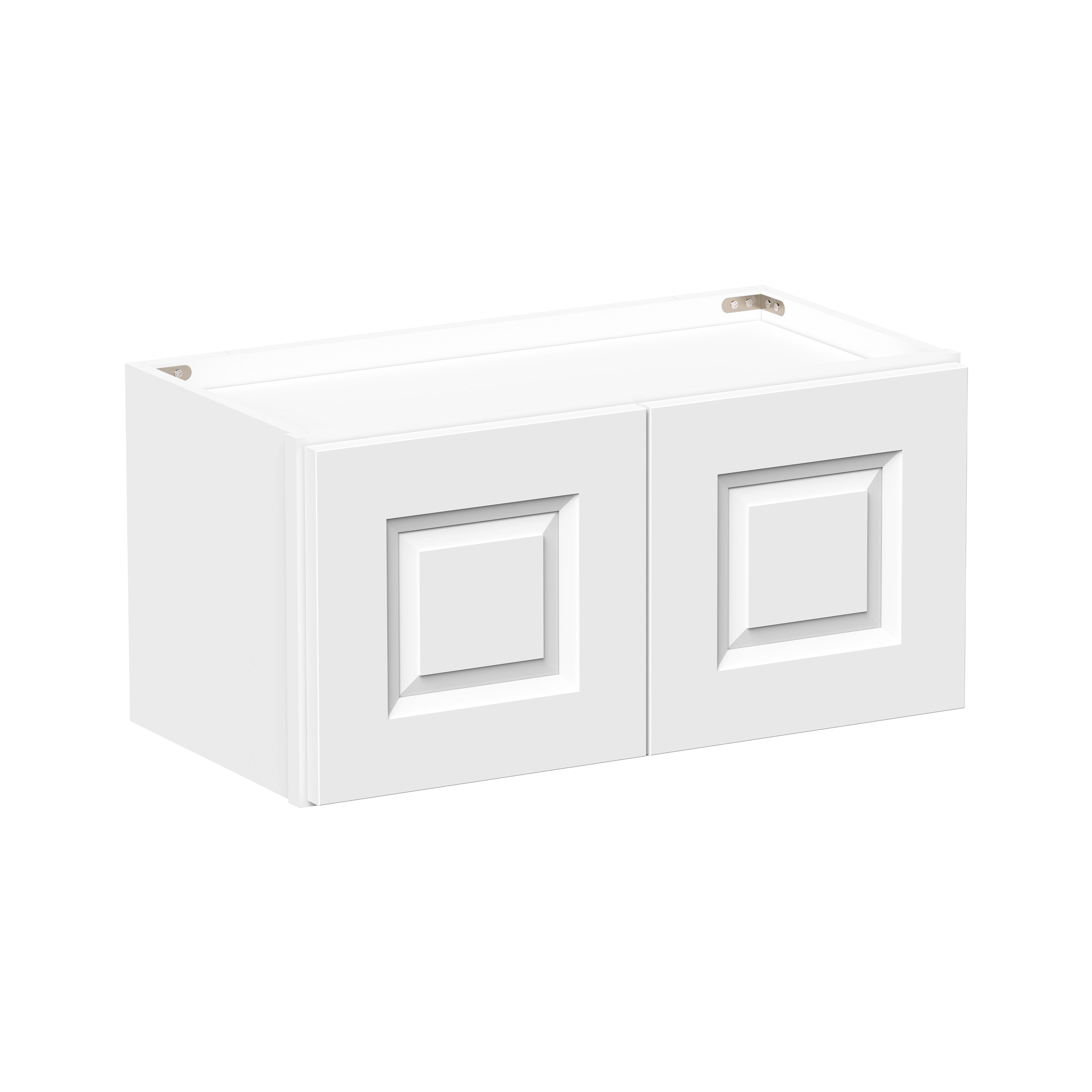 Glacier White RTA 24"-36"W x 12"D x 12"/15"H Short Wall Cabinets With 2 Doors