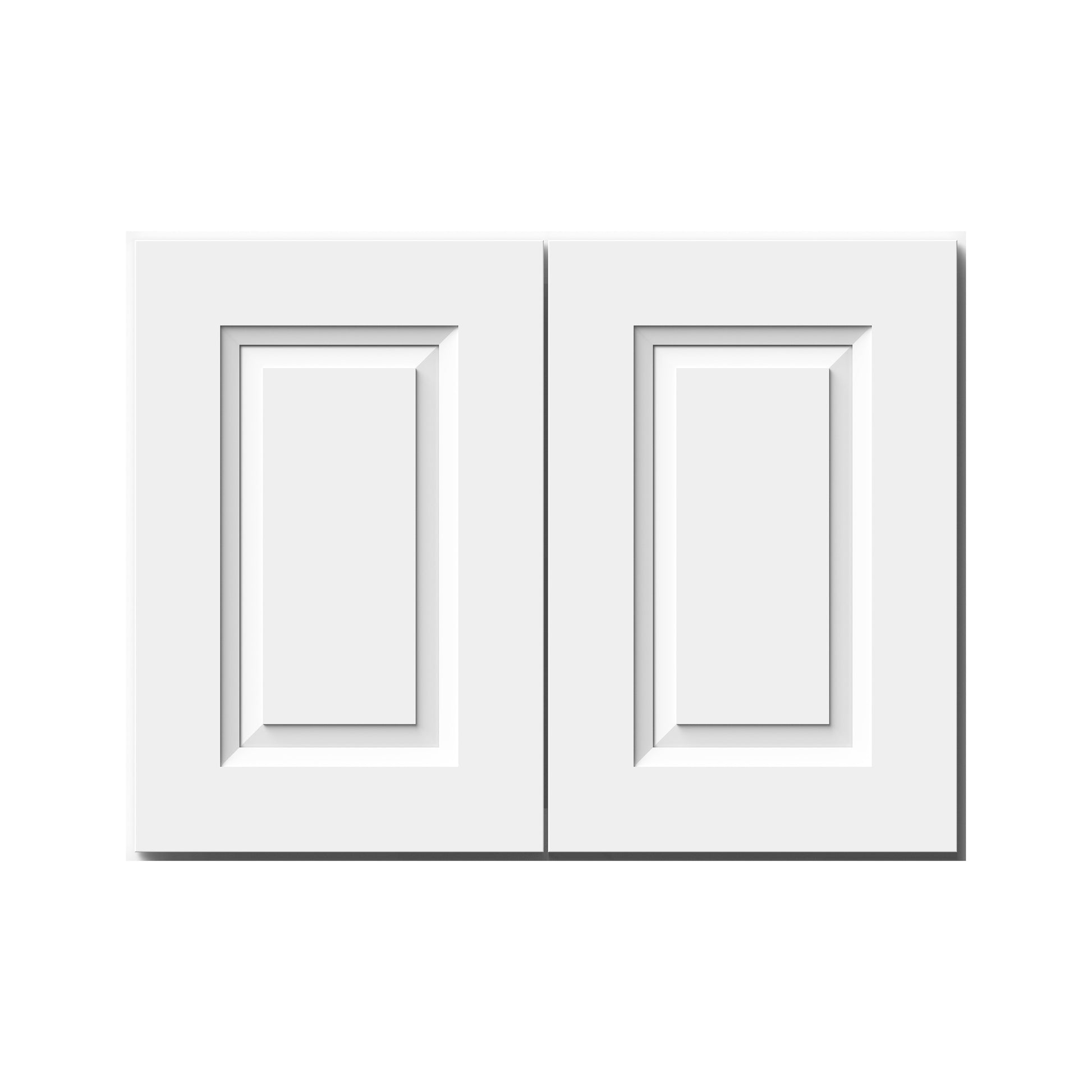 Glacier White RTA 24"-36"W x 12"D x 18"H Short Wall Cabinets With 2 Doors