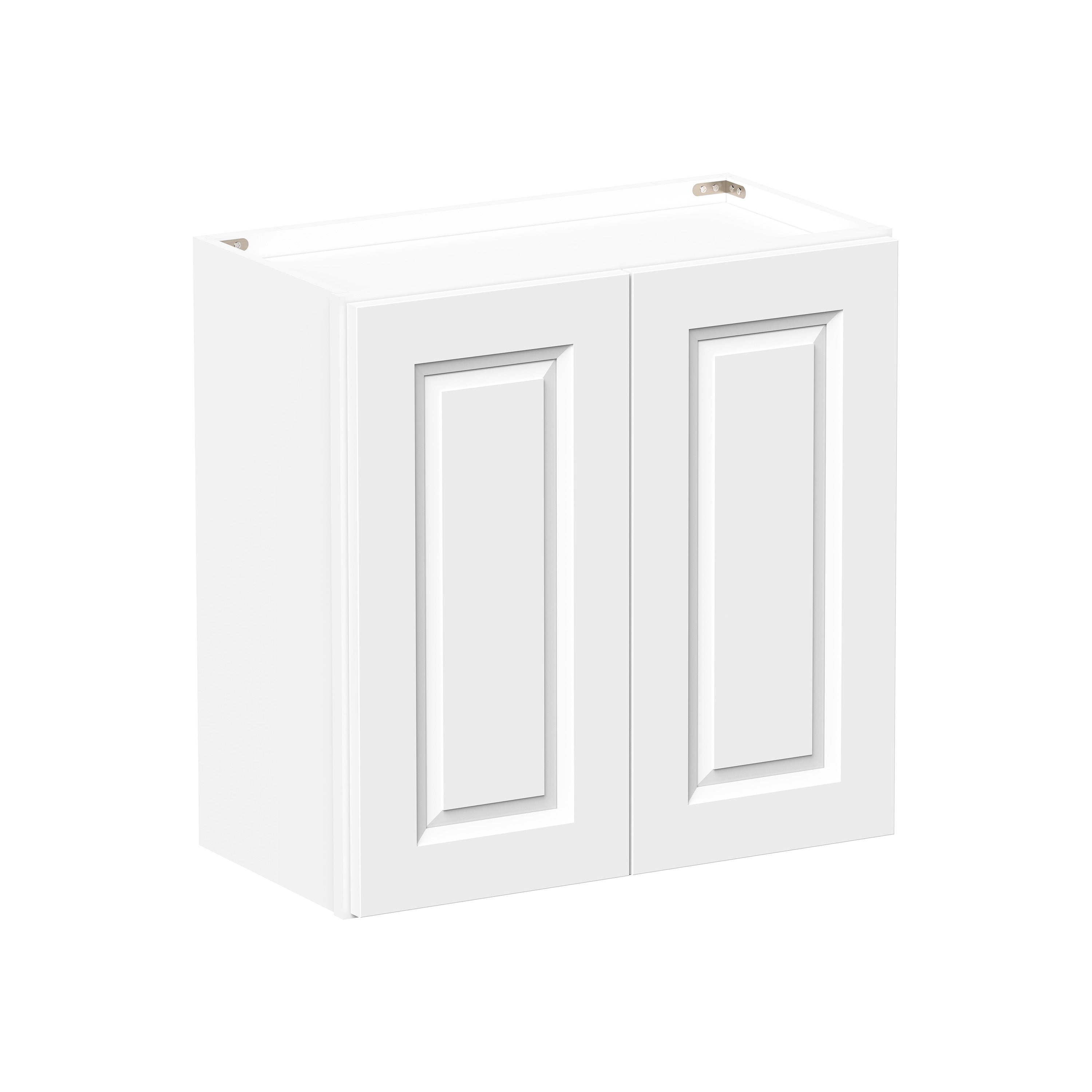 Glacier White RTA 24"-36"W x 12"D x 24"H Short Wall Cabinets With 2 Doors & 1 Shelf