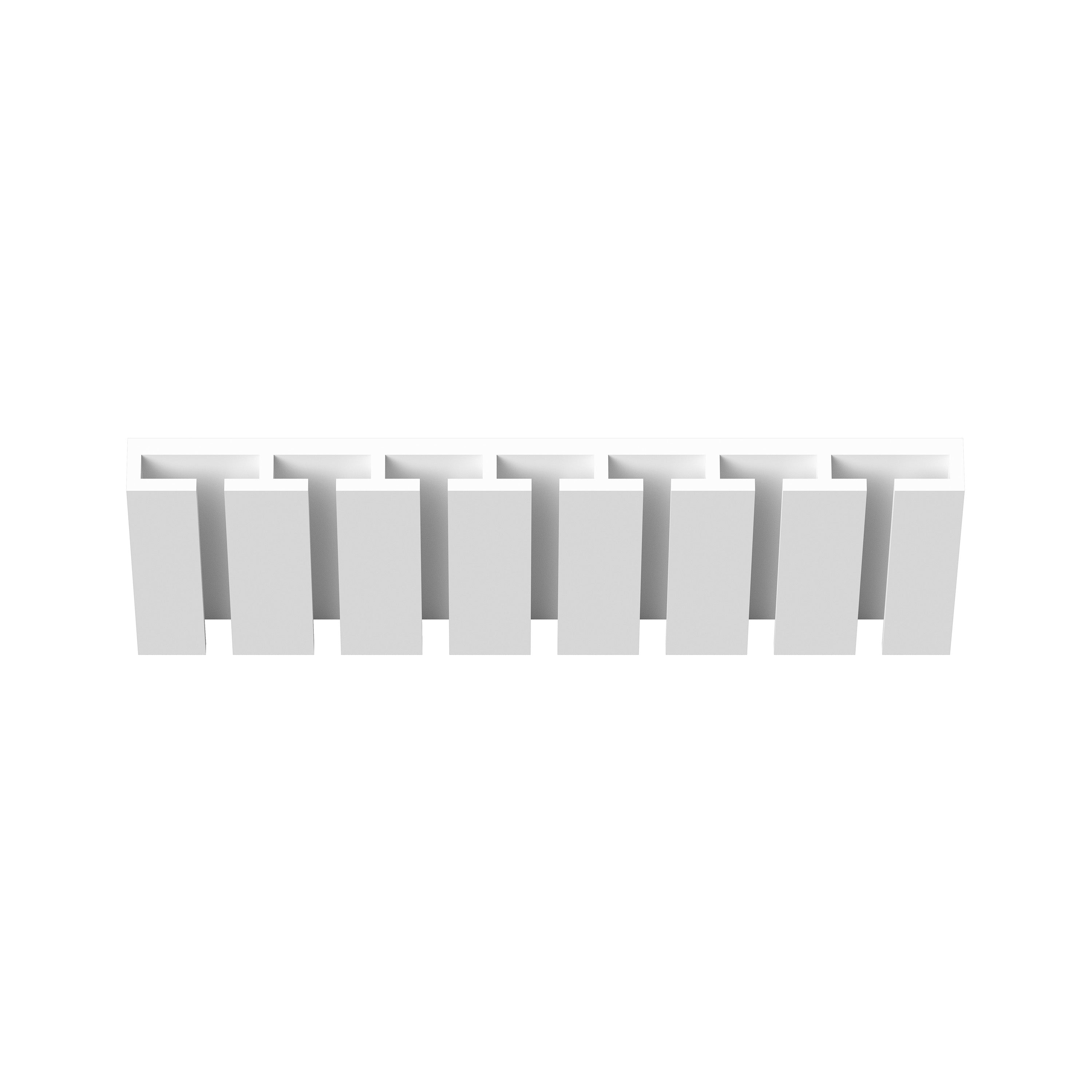 Glacier White RTA 30"W x 12"D x 15"H Glass Holder