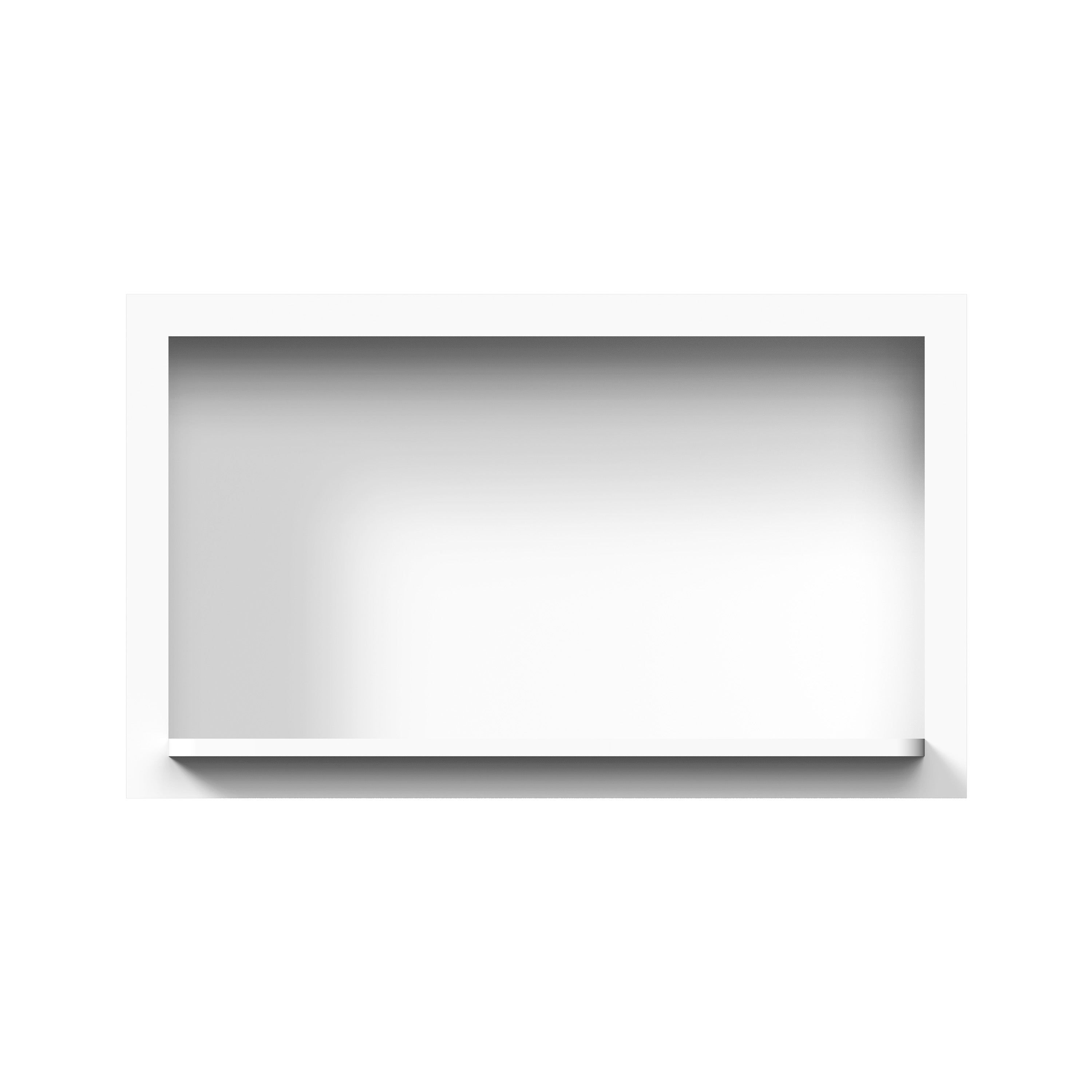 Glacier White RTA 30"W x 12"D x 18"H Wall Microwave Cabinets With 1 Shelf