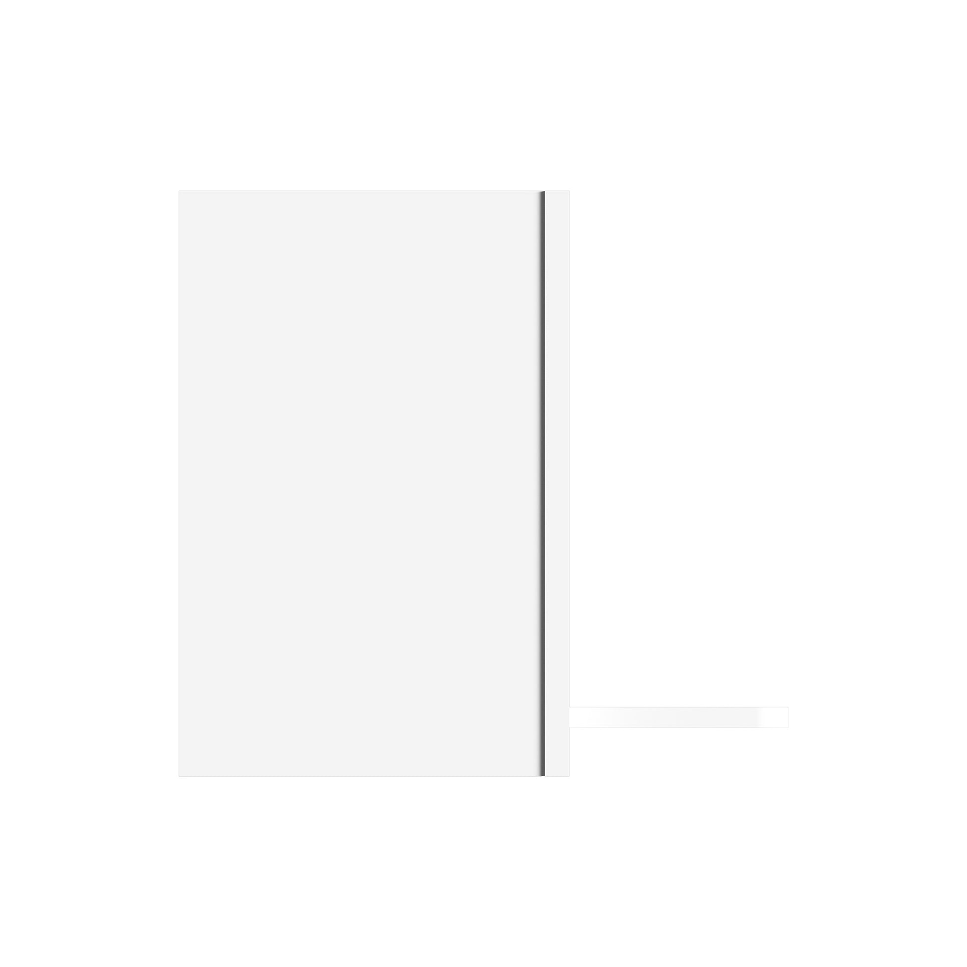 Glacier White RTA 30"W x 12"D x 18"H Wall Microwave Cabinets With 1 Shelf