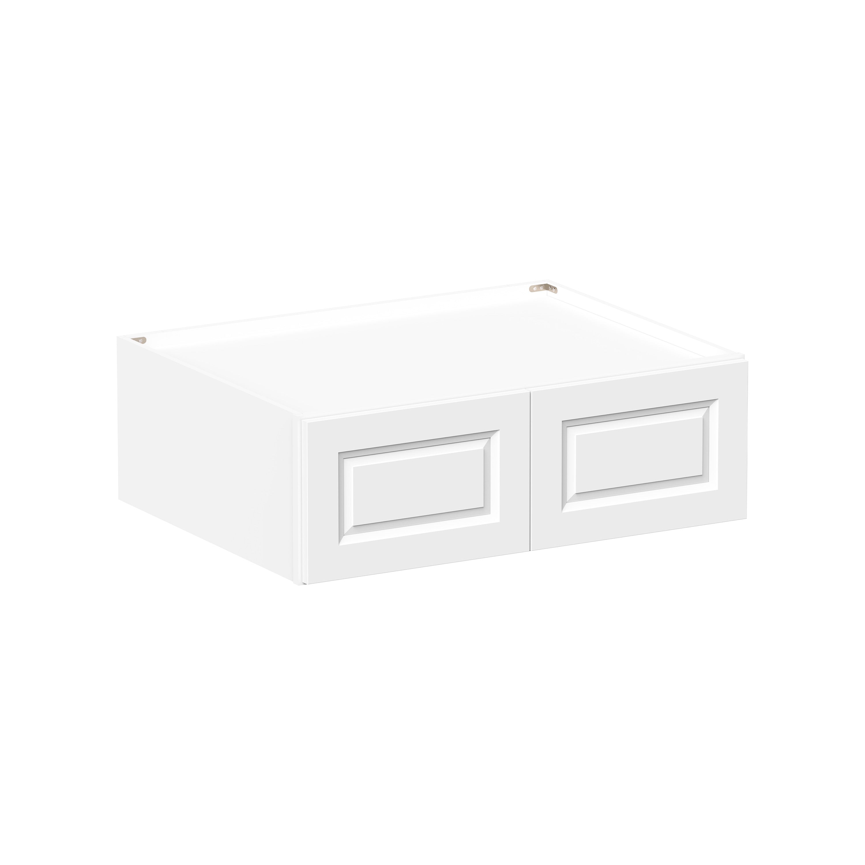 Glacier White RTA 36"W x 27"D x 12"-18"H Deep Wall Cabinets With 2 Doors