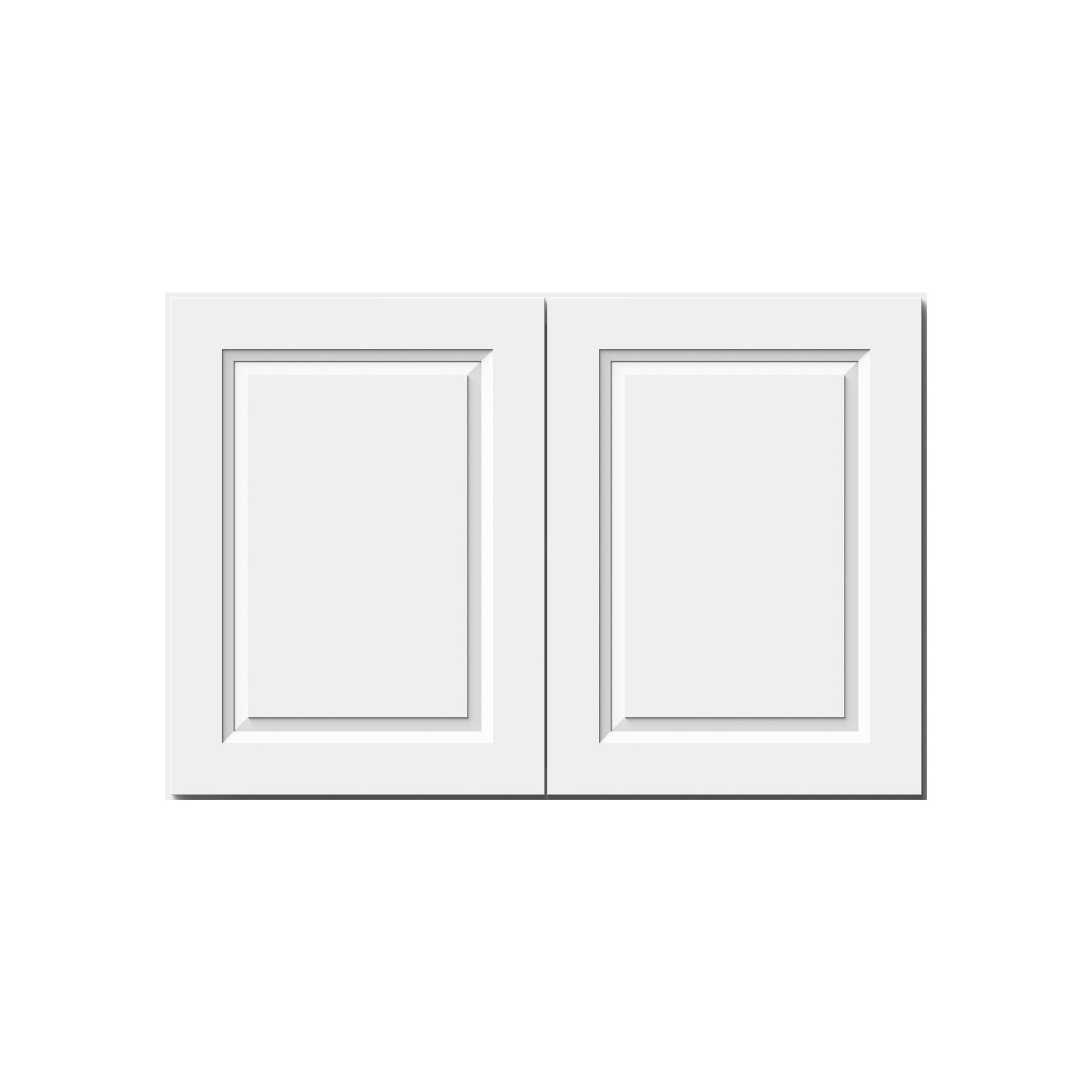 Glacier White RTA 36"W x 27"D x 24"H Deep Wall Cabinet With 2 Doors & 1 Shelf