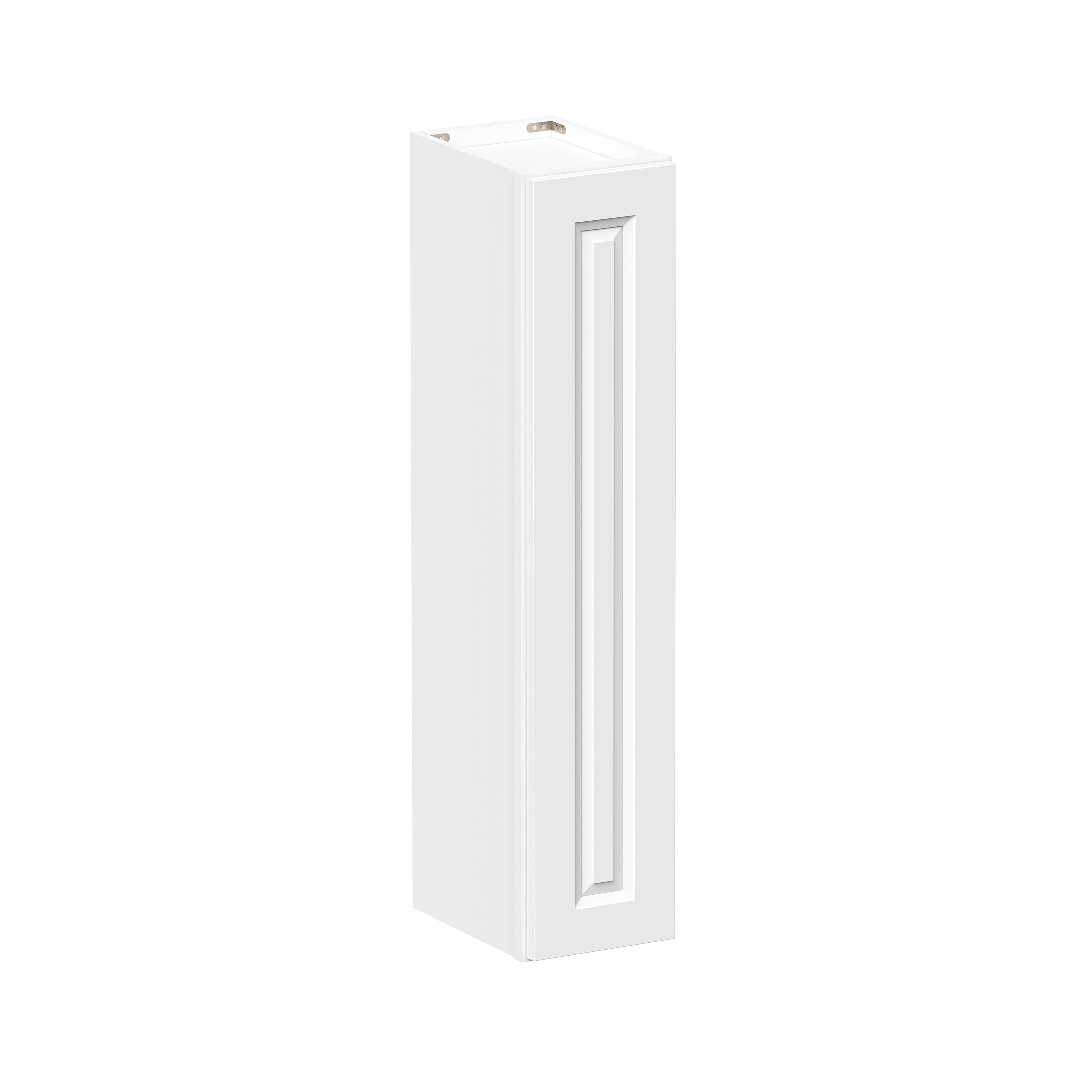 Glacier White RTA 9"-21"W x 12"D x 42"H Standard Wall Cabinets With 1 Door & 3 Shelves