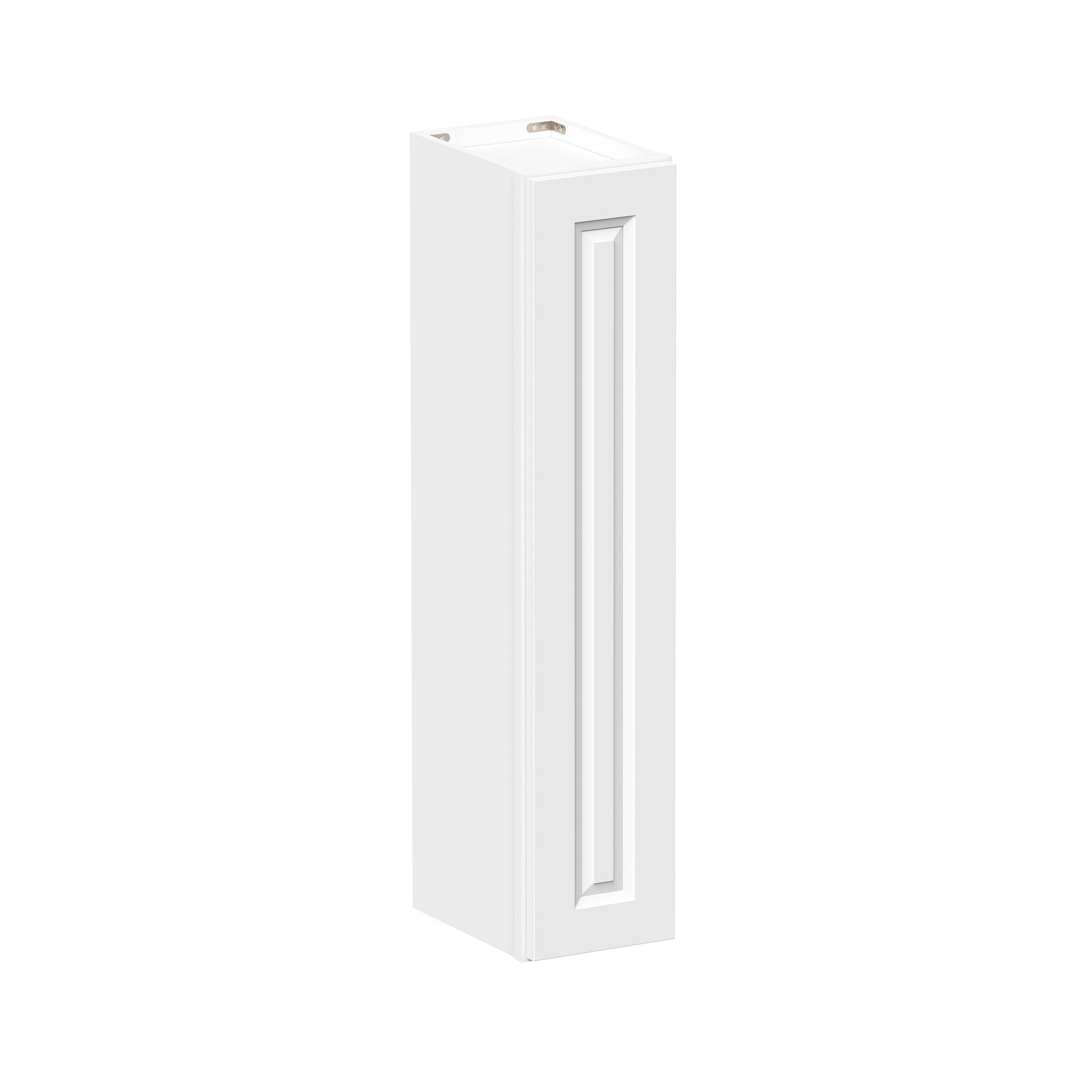 Glacier White RTA 9"-21"W x 12"D x 42"H Standard Wall Cabinets With 1 Door & 3 Shelves