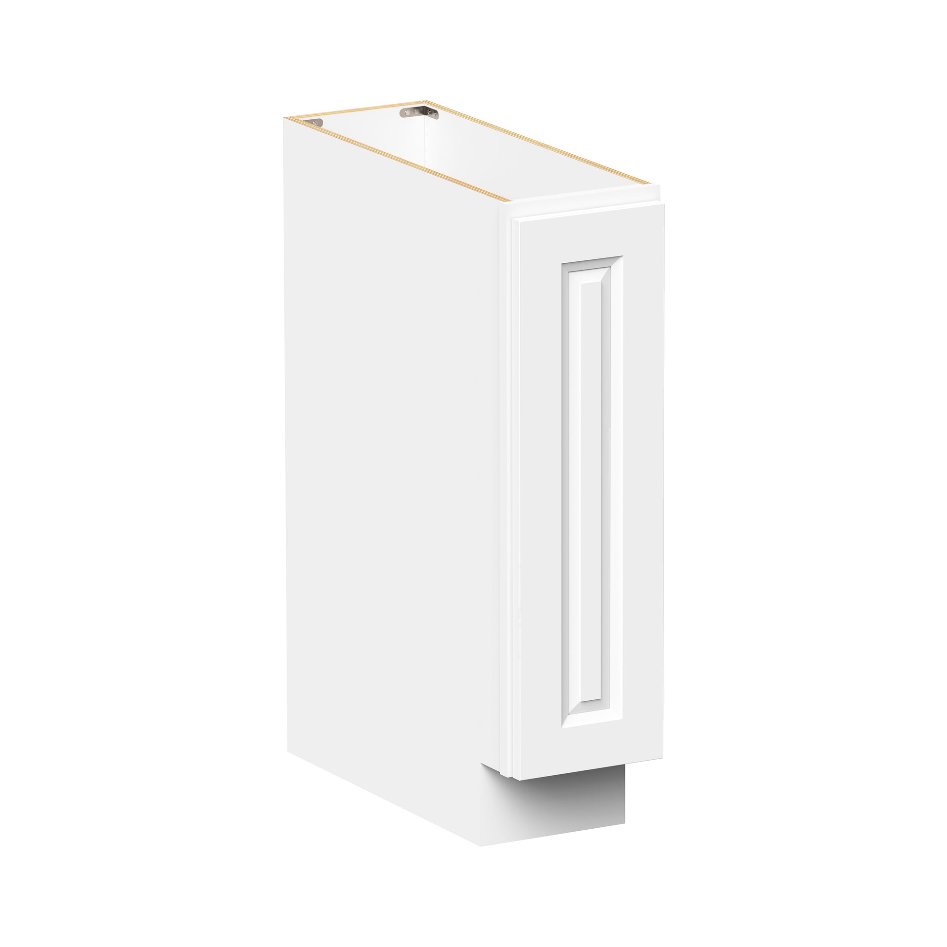 Glacier White RTA 9"W x 24"D x 34.5"H Full Height Door Base Cabinets With 1 Door & 1 Shelf