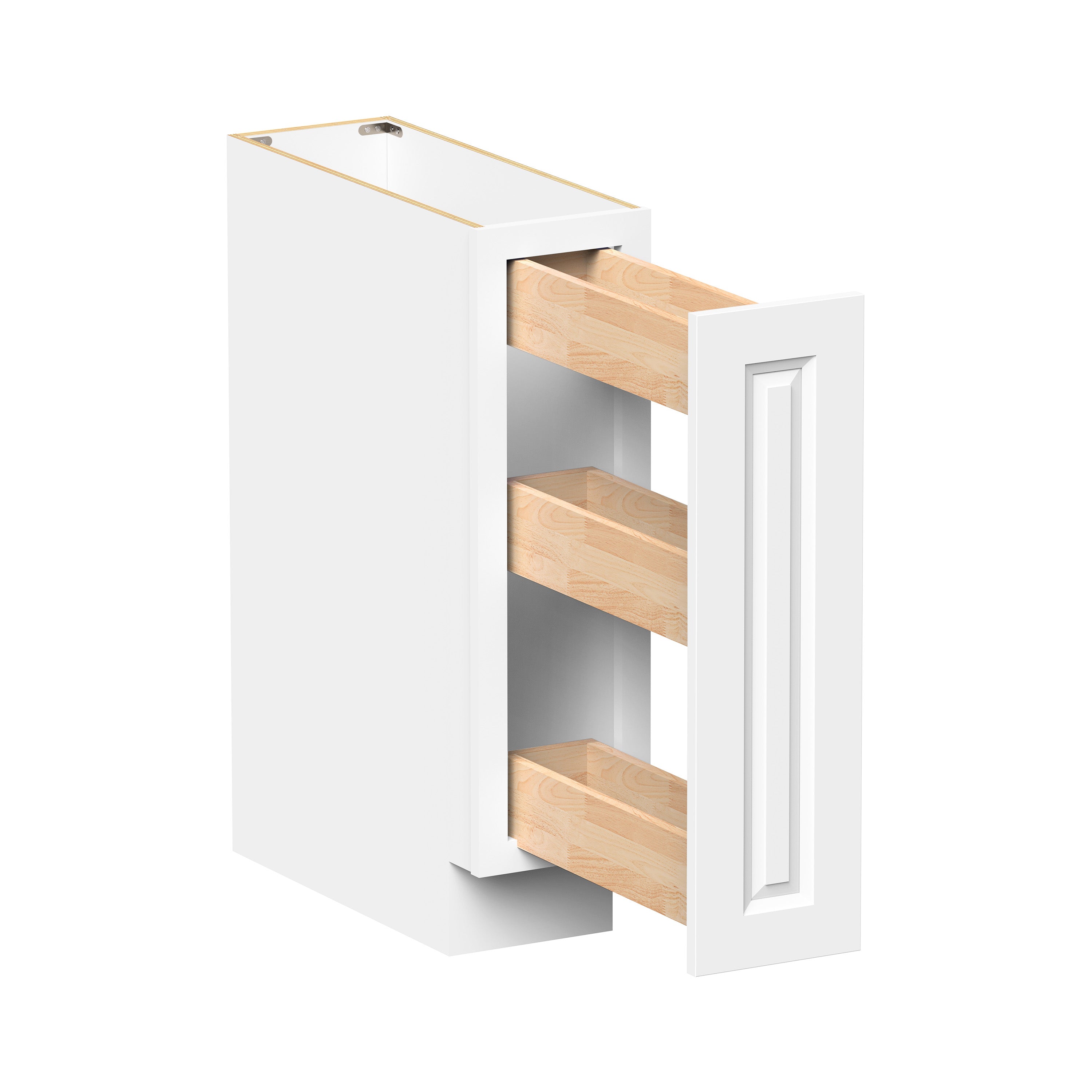 Glacier White RTA 9"W x 24"D x 34.5"H Spice Pantry With 1 Drawer