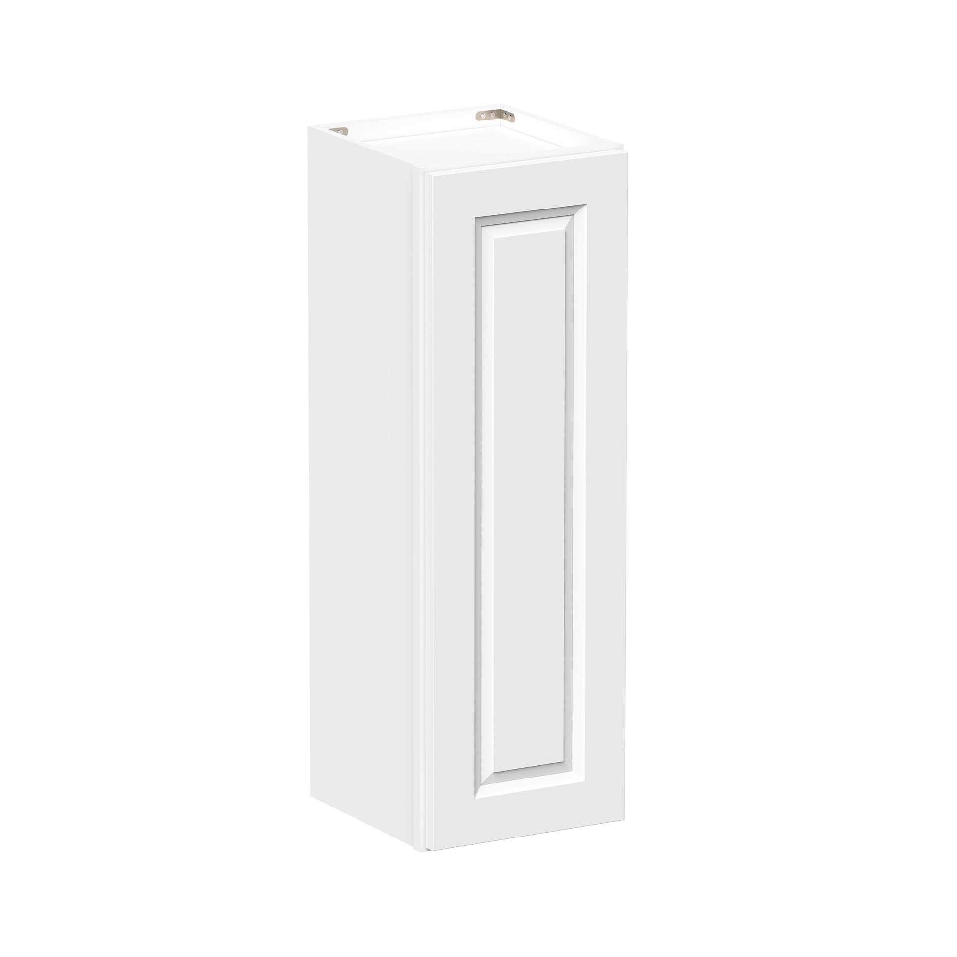Glacier White RTA 9"-21"W x 12"D x 30"/36"H Standard Wall Cabinets With 1 Door & 2 Shelves