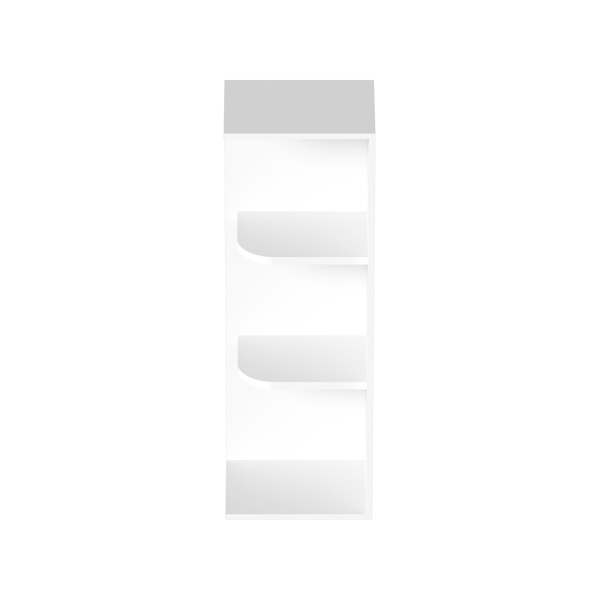 Glacier White RTA 12"W x 9"D x 30"/36"H Open Wall Cabinets With 2 Shelves