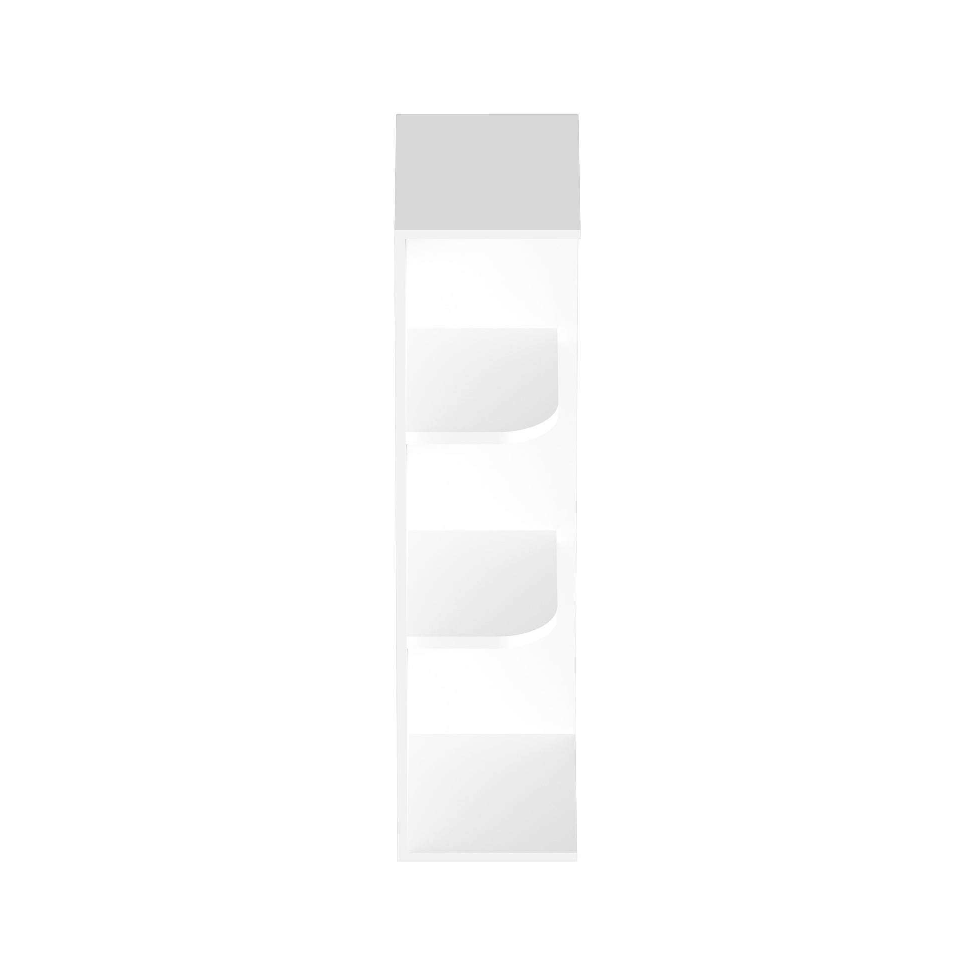 Glacier White RTA 12"W x 9"D x 30"/36"H Open Wall Cabinets With 2 Shelves