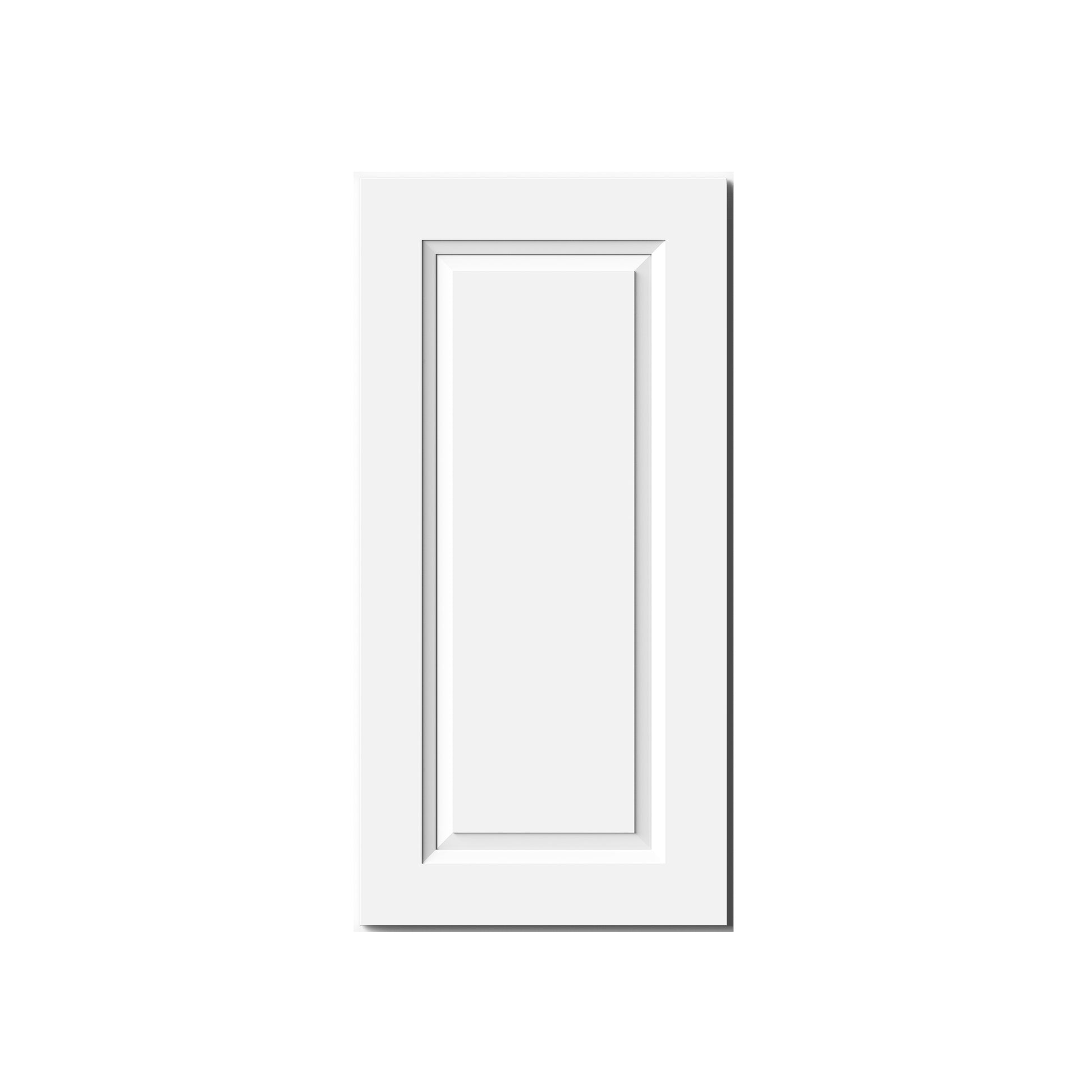 Glacier White RTA 9"-21"W x 12"D x 30"/36"H Standard Wall Cabinets With 1 Door & 2 Shelves
