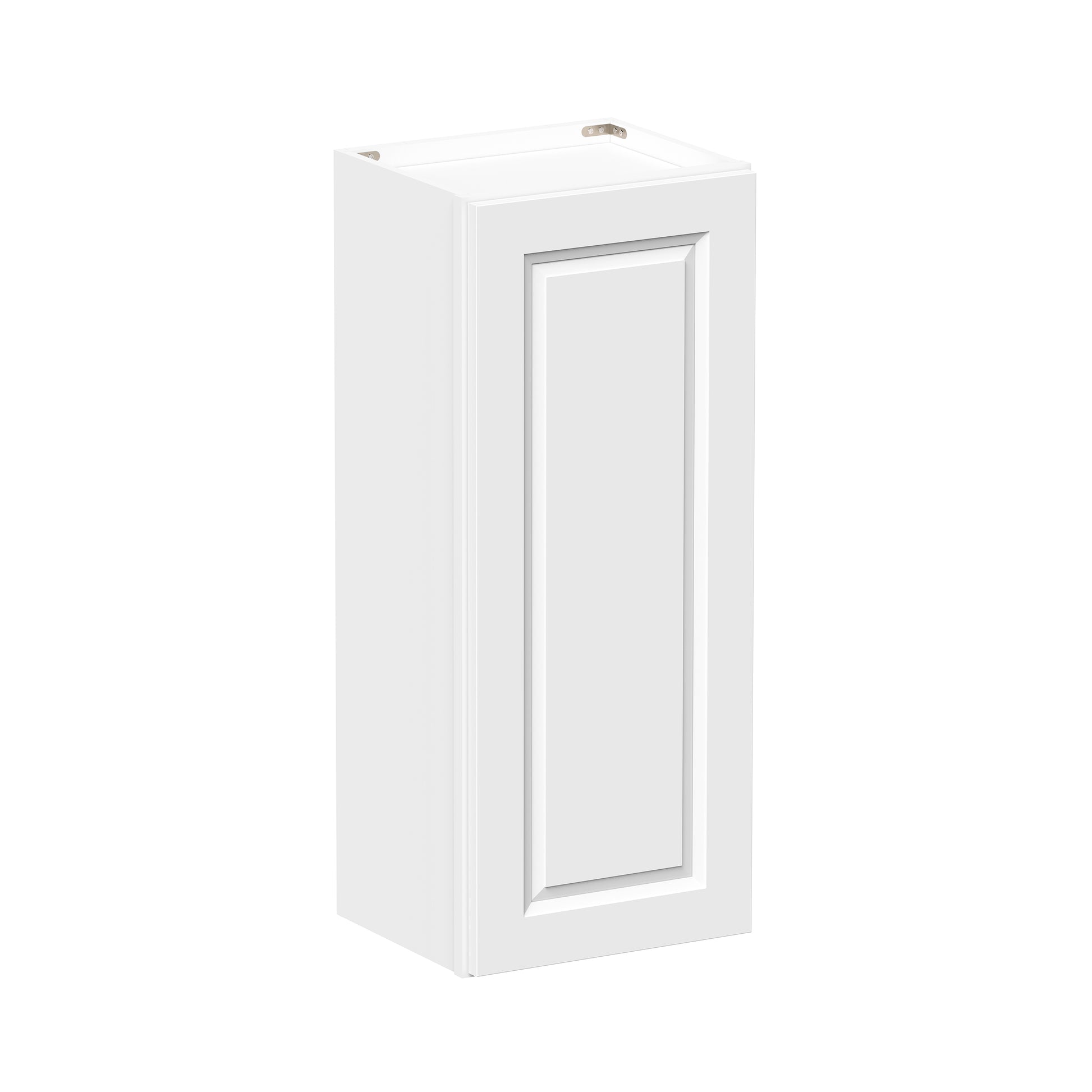 Glacier White RTA 9"-21"W x 12"D x 30"/36"H Standard Wall Cabinets With 1 Door & 2 Shelves