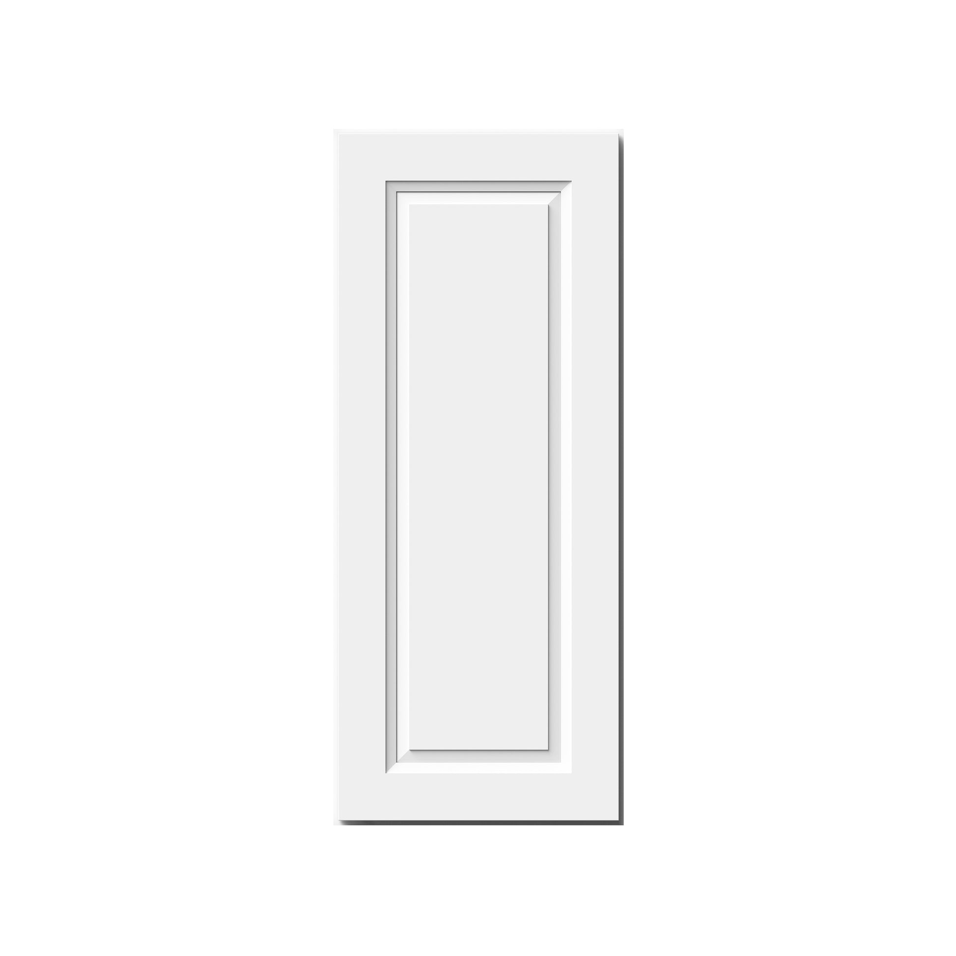 Glacier White RTA 9"-21"W x 12"D x 30"/36"H Standard Wall Cabinets With 1 Door & 2 Shelves