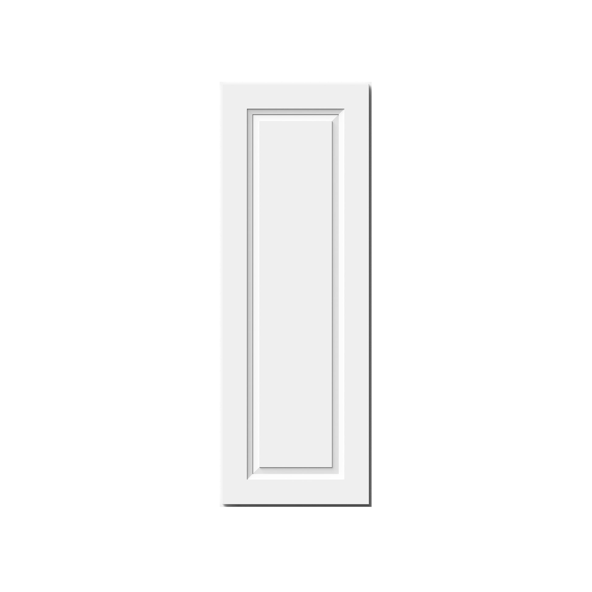 Glacier White RTA 9"-21"W x 12"D x 42"H Standard Wall Cabinets With 1 Door & 3 Shelves