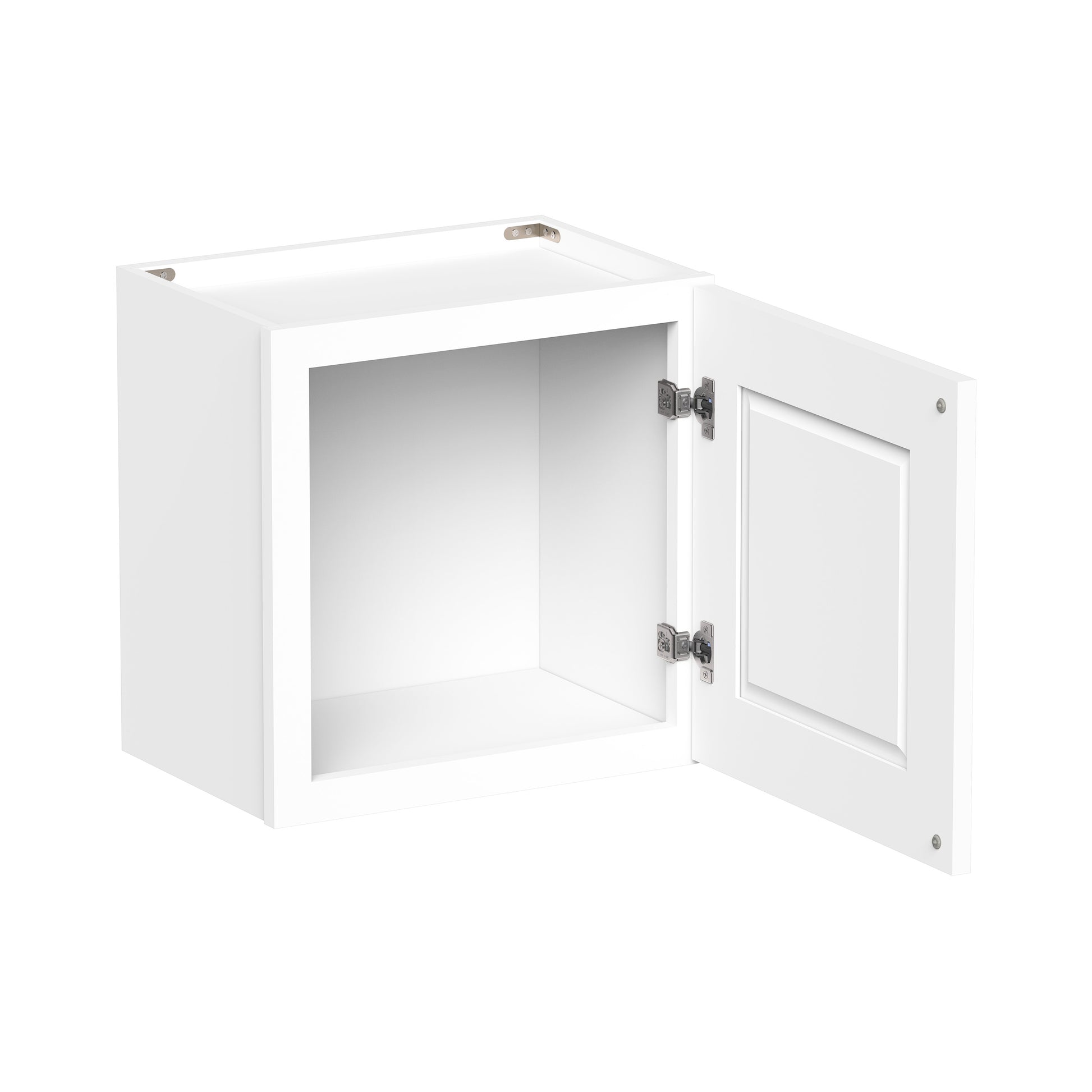 Glacier White RTA 12"-21"W x 12"D x 18"H Short Wall Cabinets With 1 Door