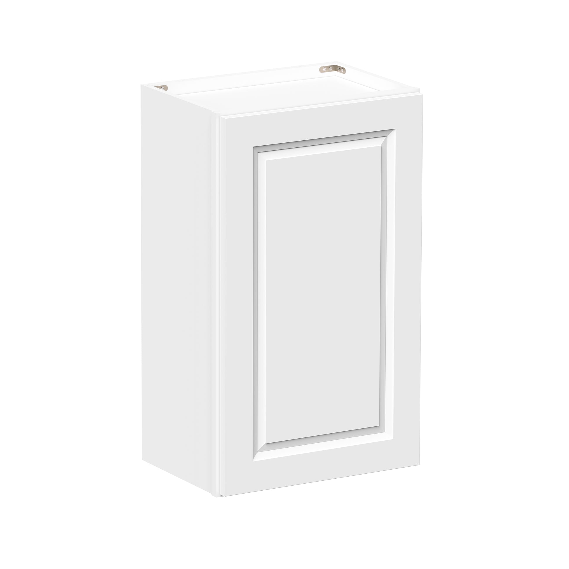Glacier White RTA 9"-21"W x 12"D x 30"/36"H Standard Wall Cabinets With 1 Door & 2 Shelves