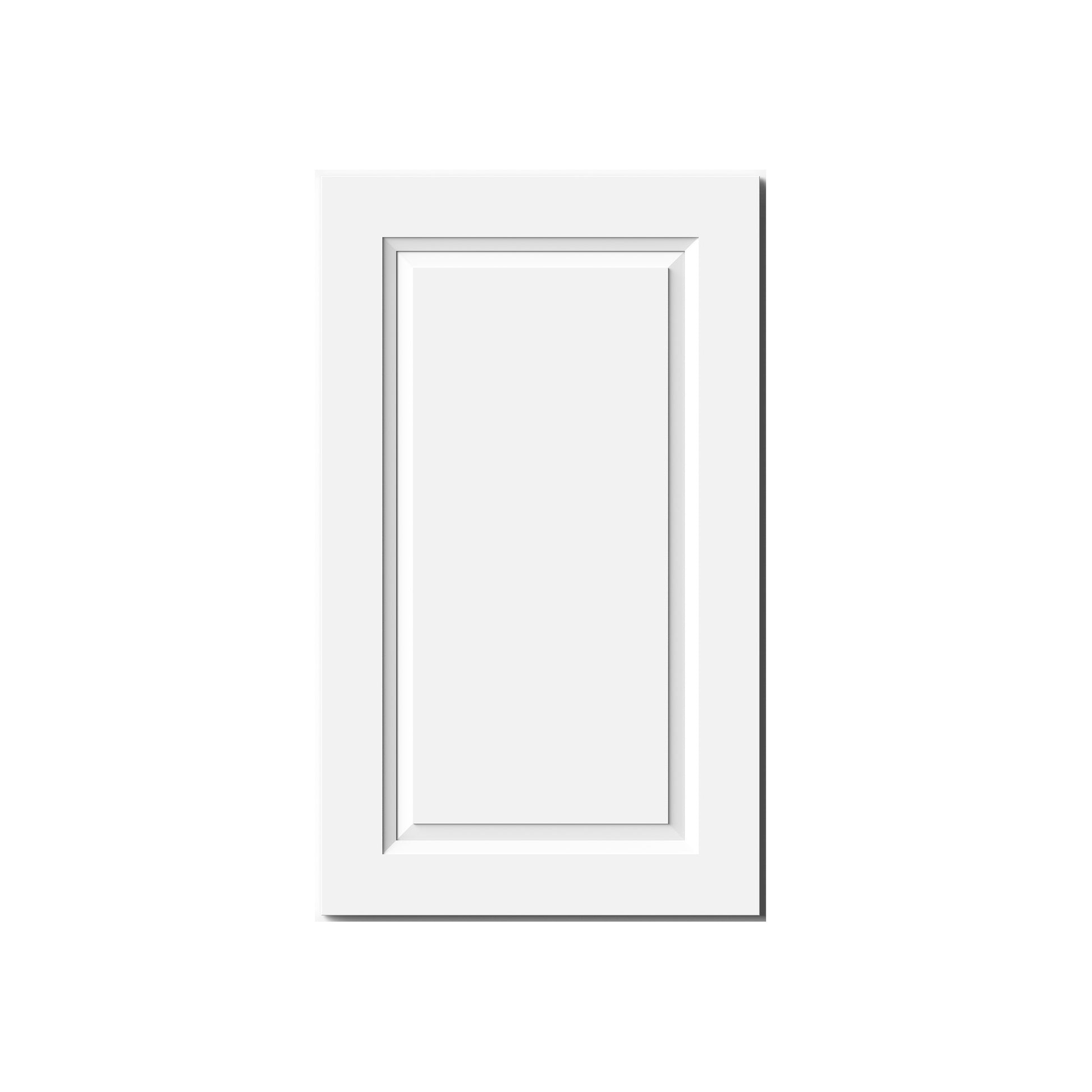 Glacier White RTA 9"-21"W x 12"D x 30"/36"H Standard Wall Cabinets With 1 Door & 2 Shelves