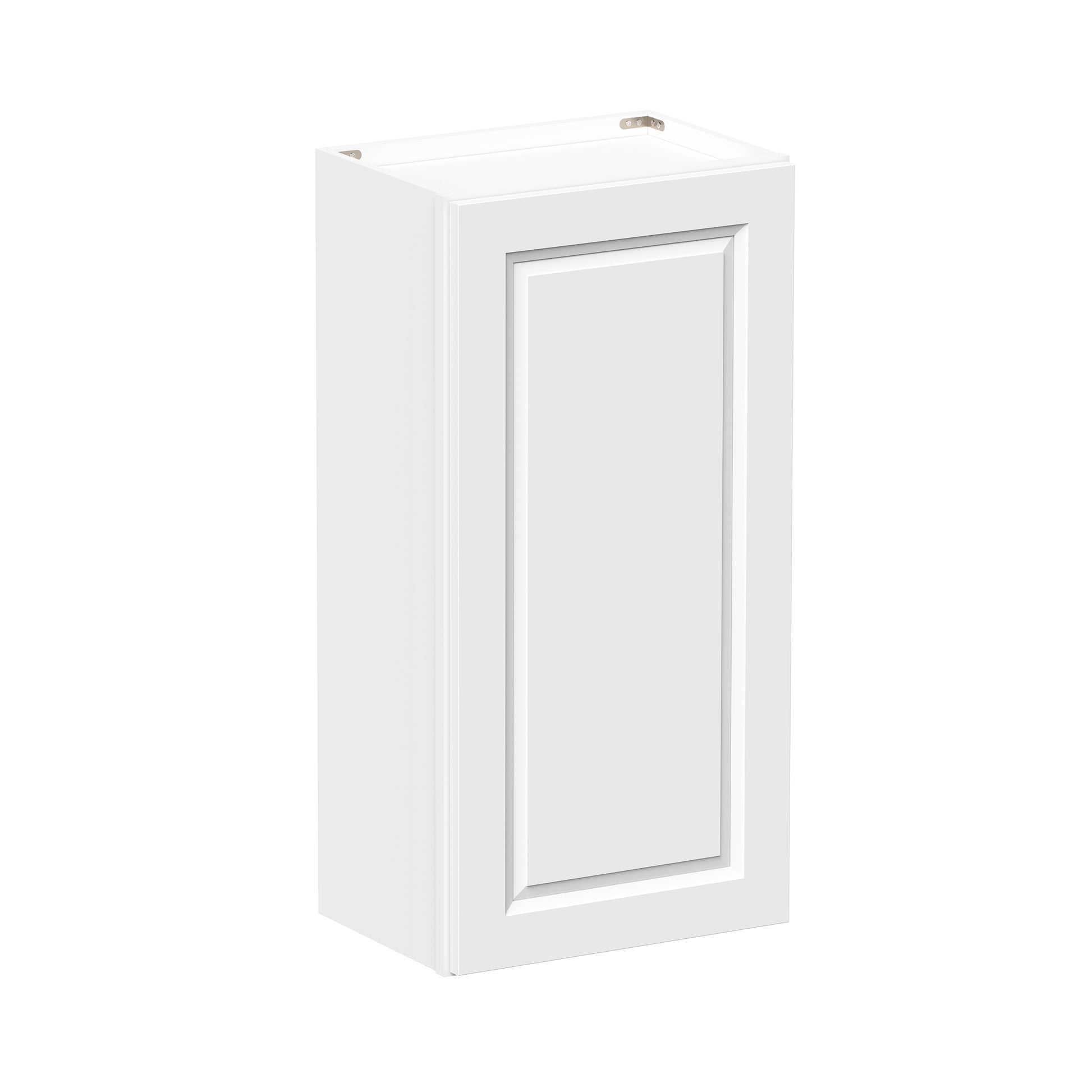 Glacier White RTA 9"-21"W x 12"D x 30"/36"H Standard Wall Cabinets With 1 Door & 2 Shelves