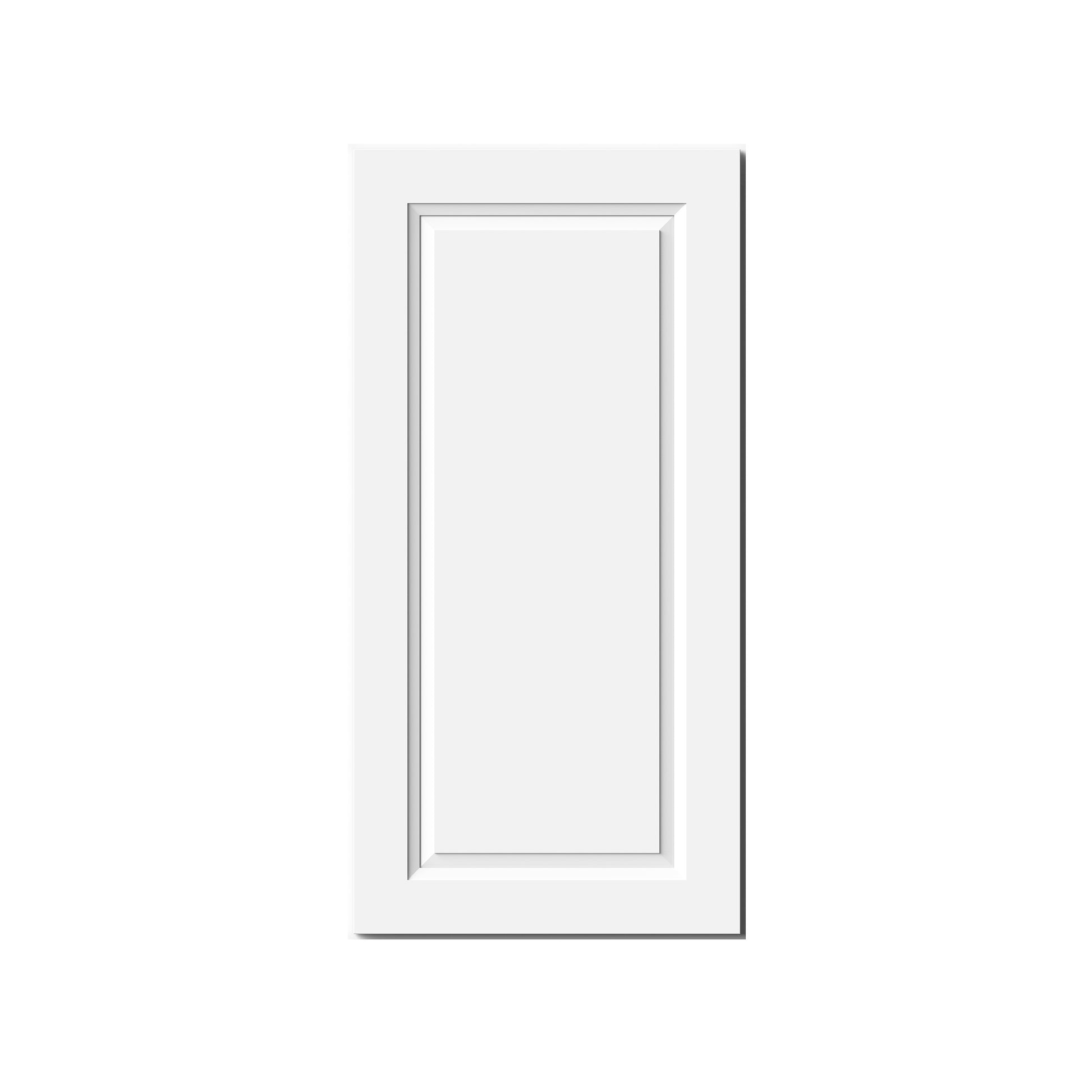 Glacier White RTA 9"-21"W x 12"D x 30"/36"H Standard Wall Cabinets With 1 Door & 2 Shelves