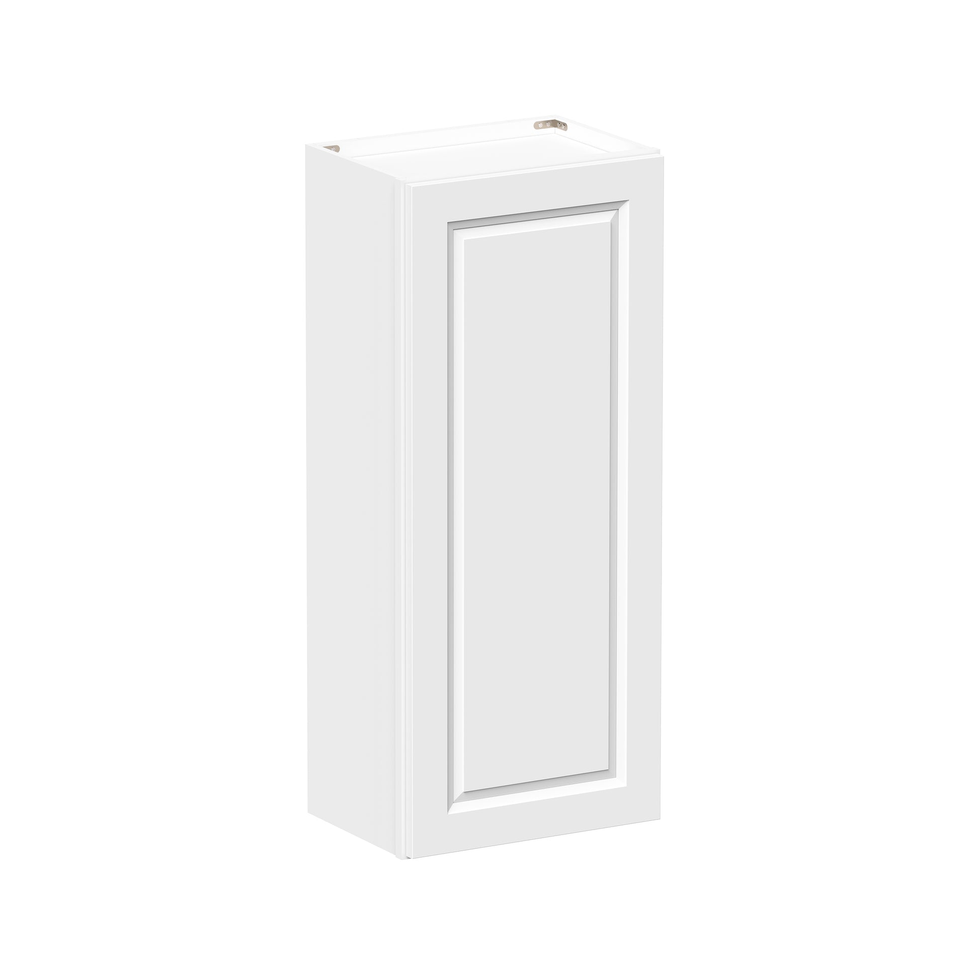 Glacier White RTA 9"-21"W x 12"D x 42"H Standard Wall Cabinets With 1 Door & 3 Shelves