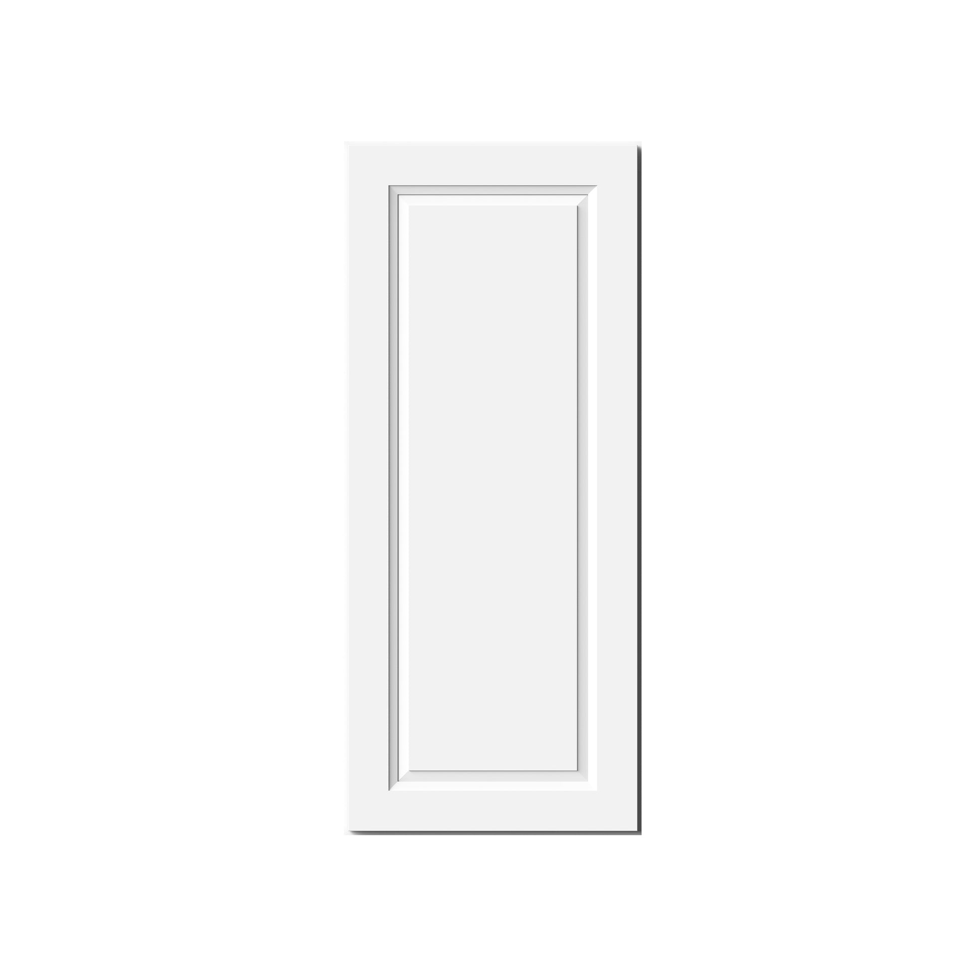 Glacier White RTA 9"-21"W x 12"D x 42"H Standard Wall Cabinets With 1 Door & 3 Shelves