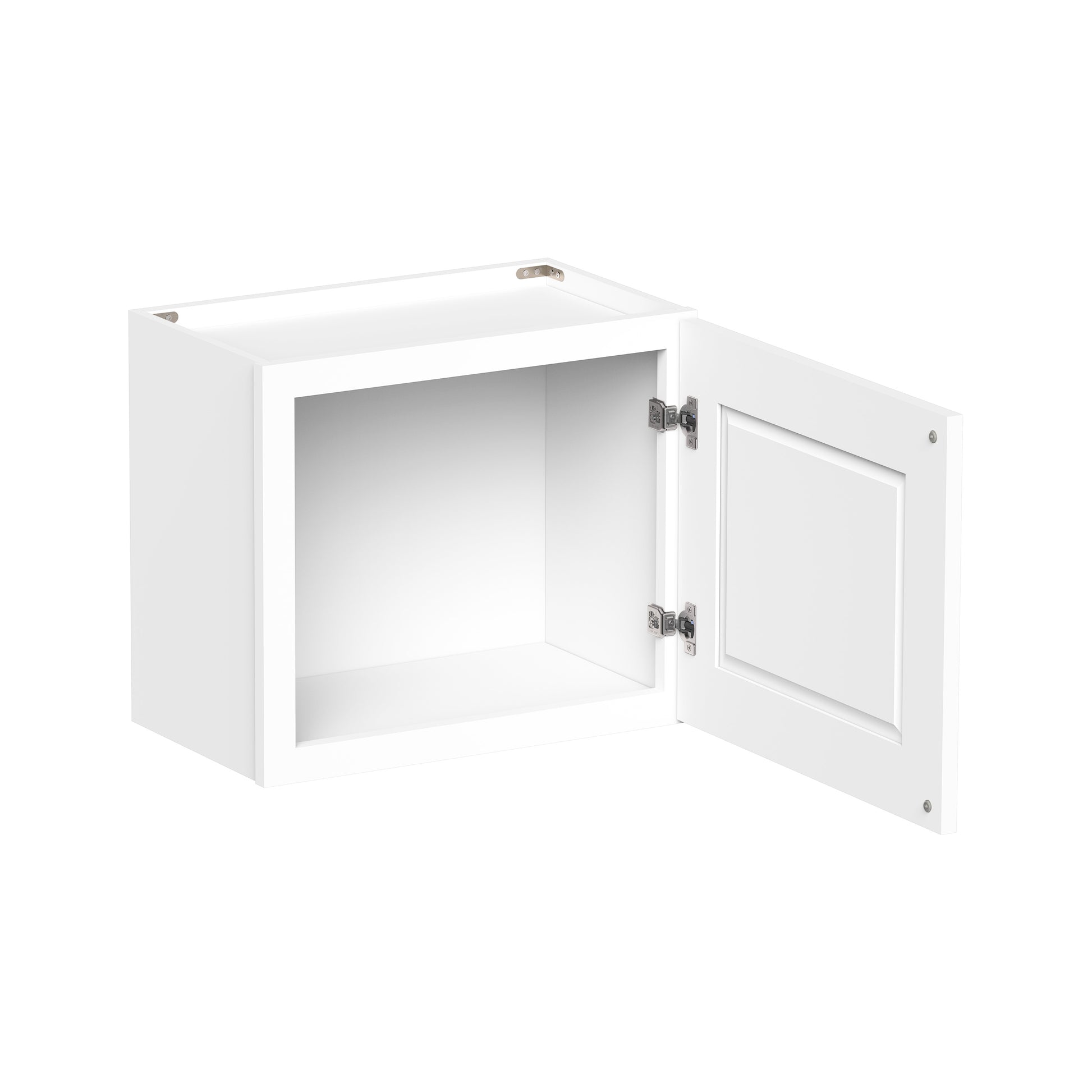 Glacier White RTA 12"-21"W x 12"D x 18"H Short Wall Cabinets With 1 Door